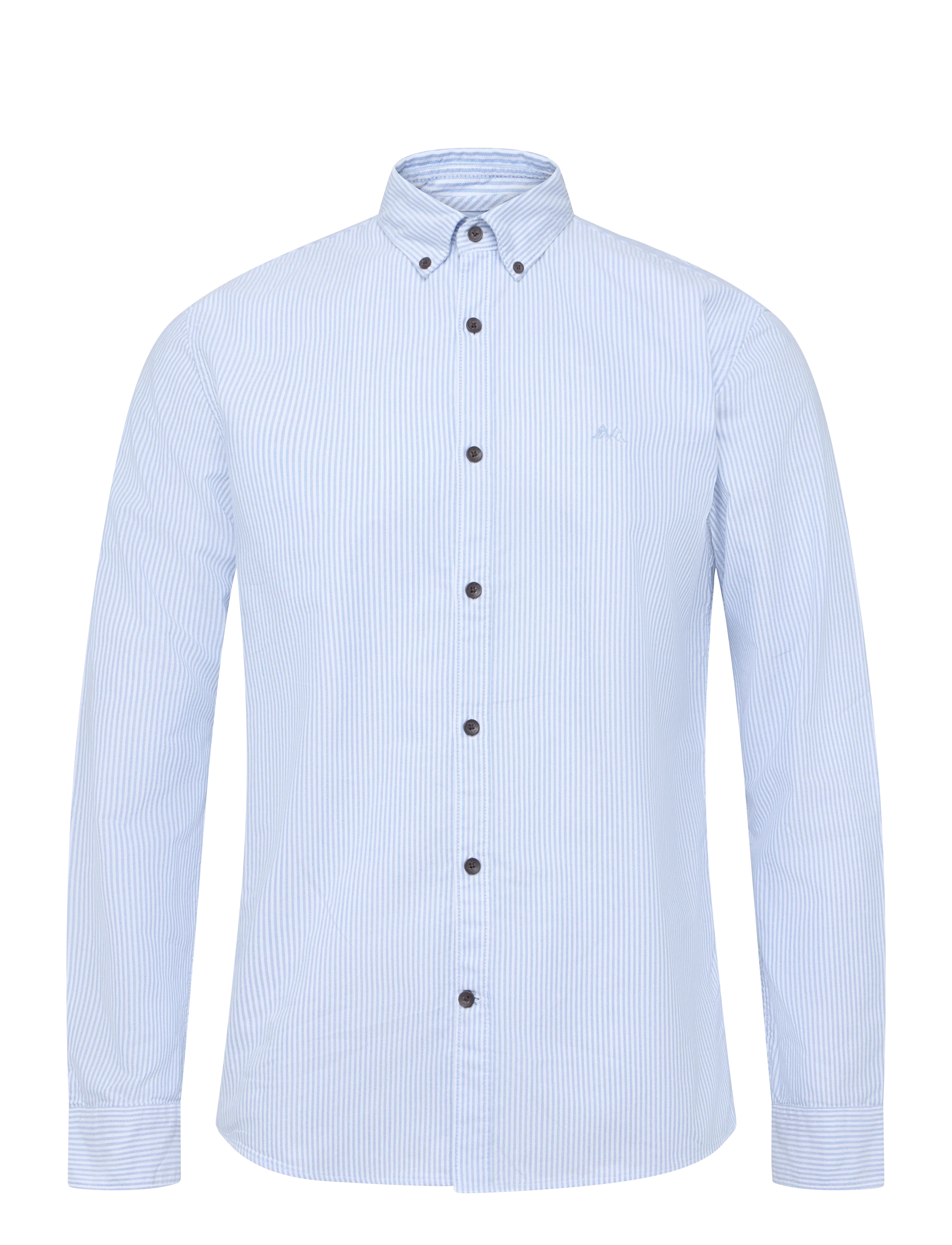 LINDBERGH Yarn Dyed Oxford Superflex Shirt L/S Blau - XL - Herren