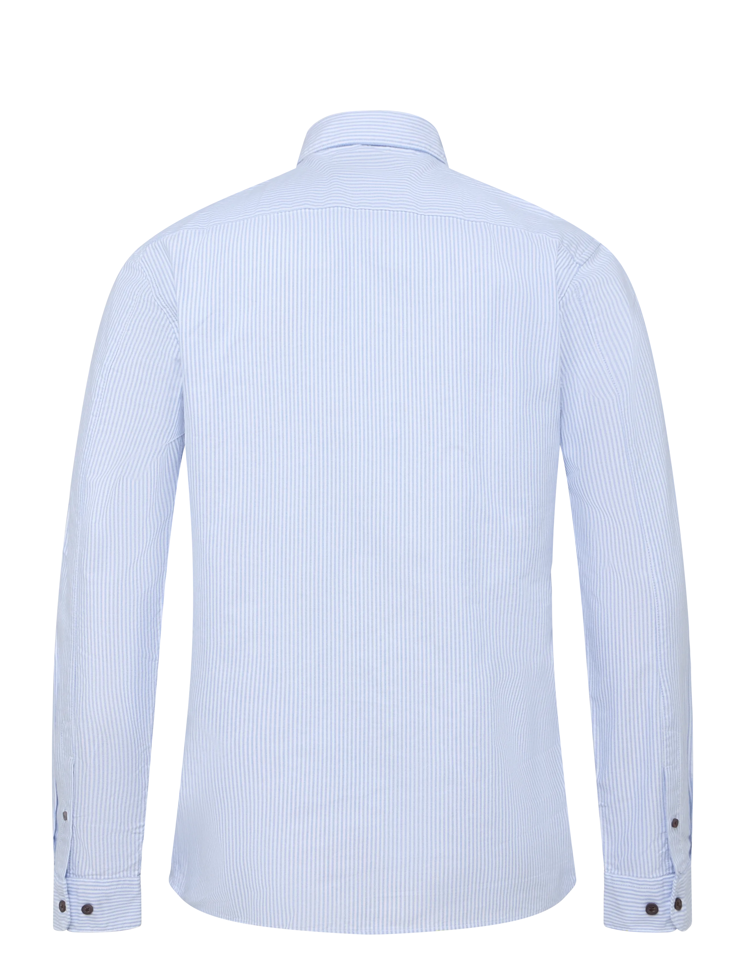 Lindbergh - Yarn dyed oxford superflex shirt L/S - oxford skjorter - lt blue stripe - 2