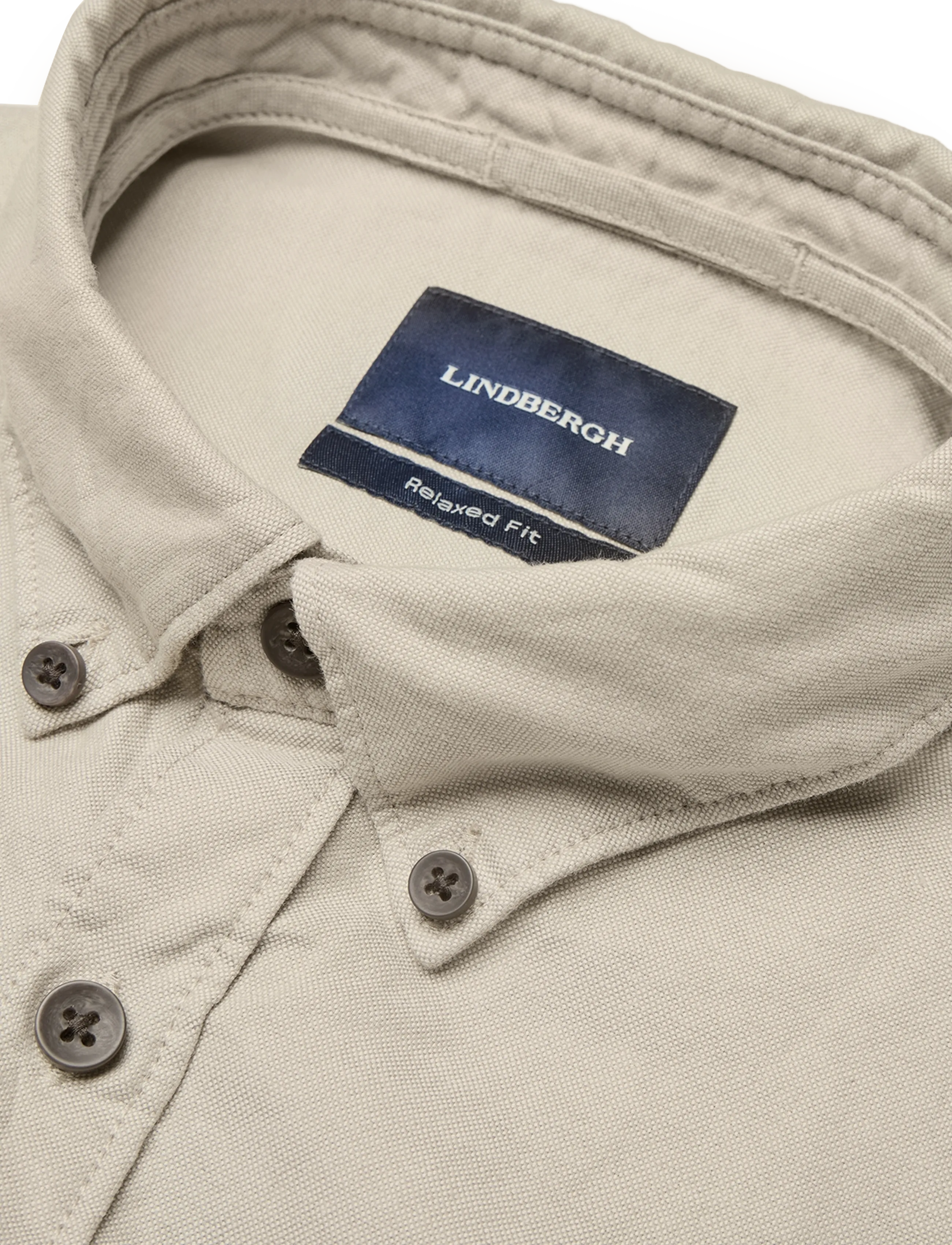 Lindbergh - Yarn dyed oxford superflex shirt L/S - oxford skjorter - sand - 3