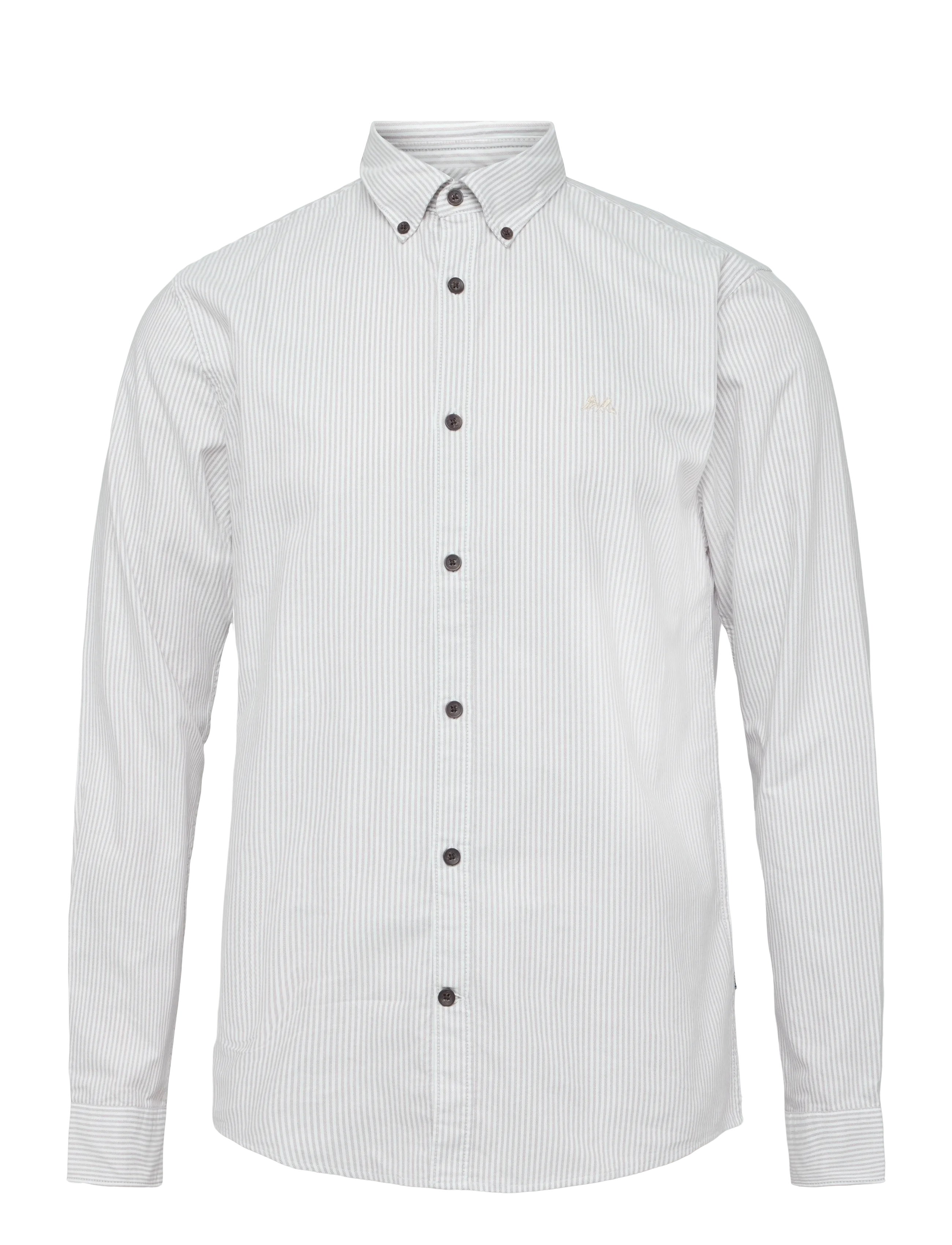 LINDBERGH Yarn Dyed Oxford Superflex Shirt L/S Weiß - S - Herren