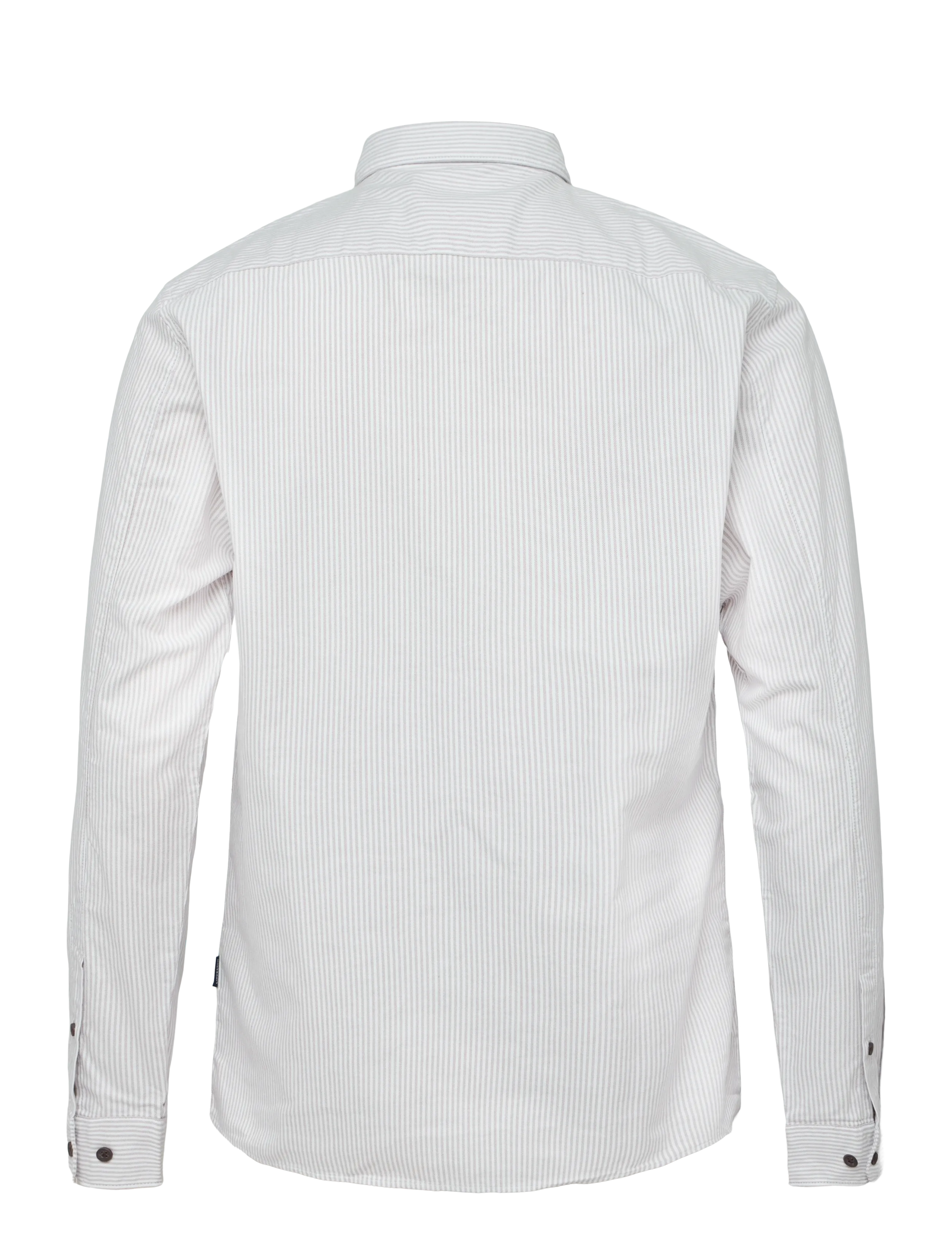 Lindbergh - Yarn dyed oxford superflex shirt L/S - oxford skjorter - sand stripe - 2