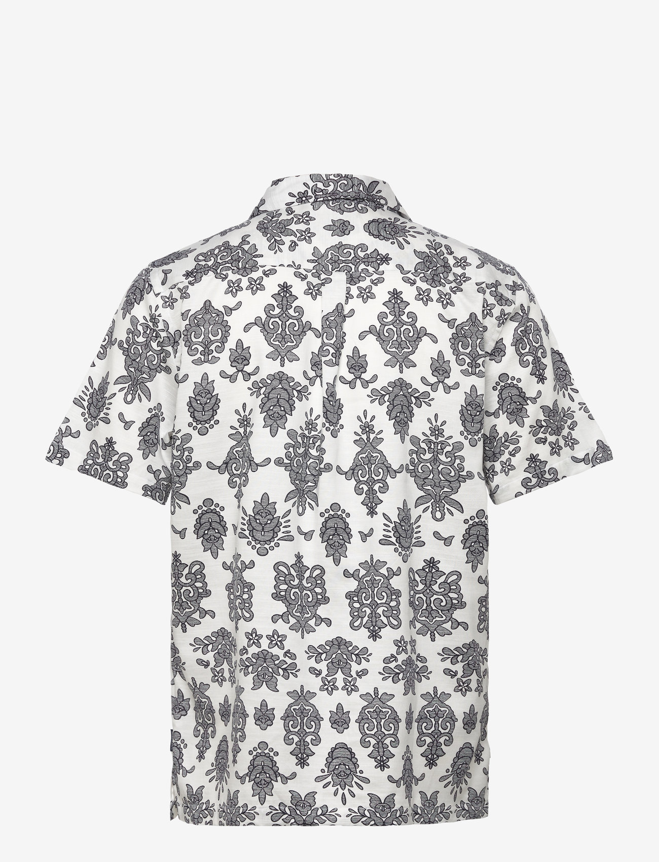 Lindbergh - Cotton/Lyocel AOP shirt S/S - overhemden met korte mouw - white - 1