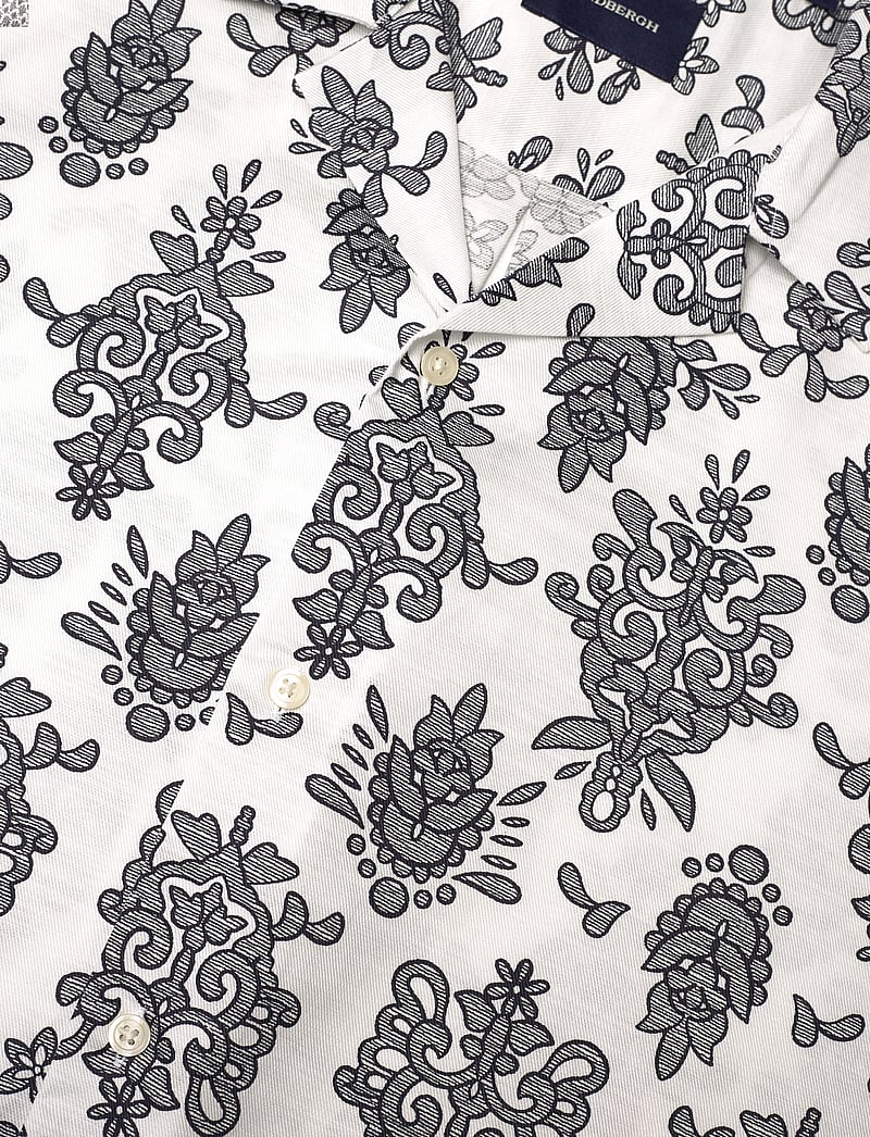 Lindbergh - Cotton/Lyocel AOP shirt S/S - overhemden met korte mouw - white - 2