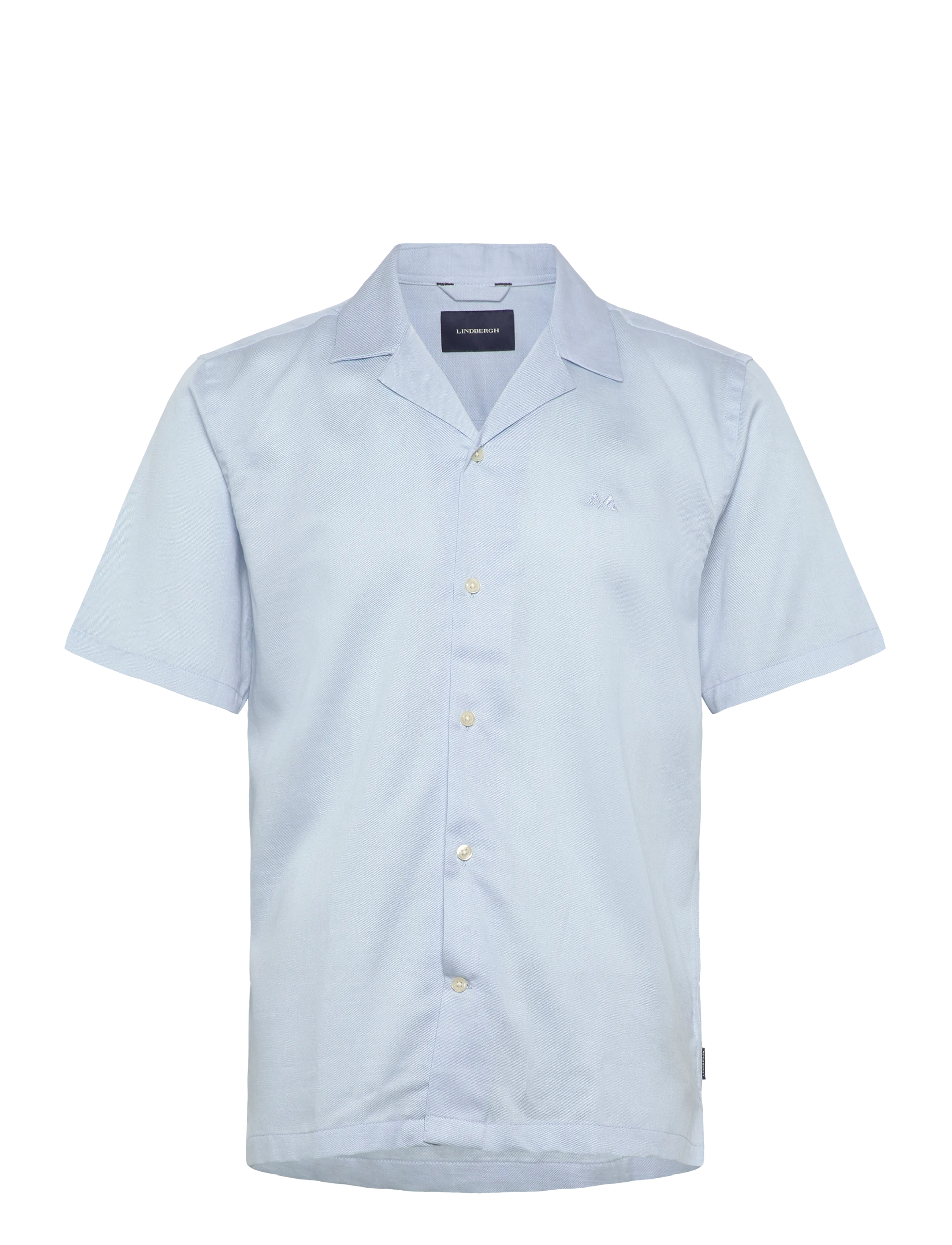 Lindbergh Cotton / Lyocell blend resort shirt - Lindbergh - ICE BLUE / blue