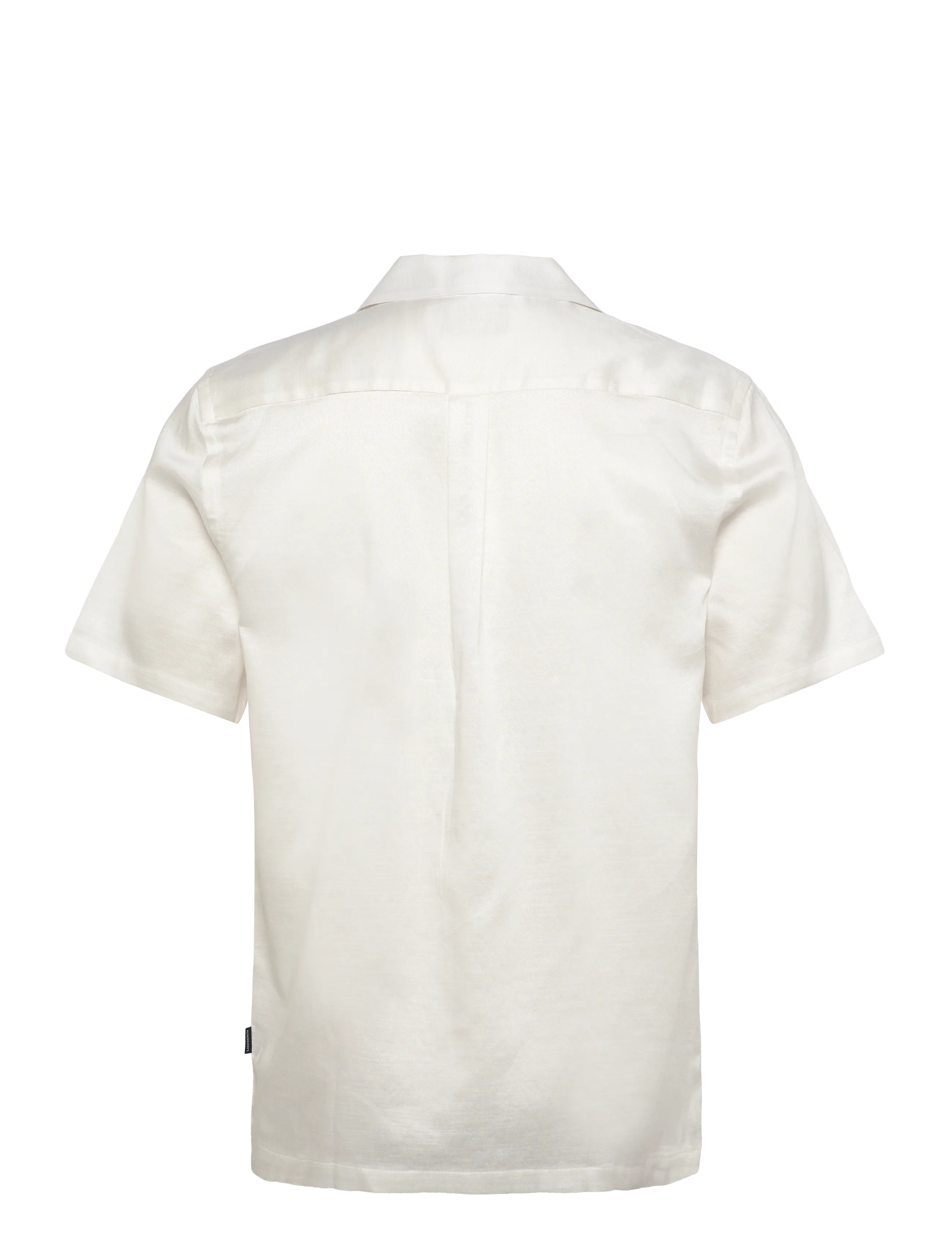 Lindbergh - Cotton / Lyocell blend resort shirt - kortærmede skjorter - off white - 2