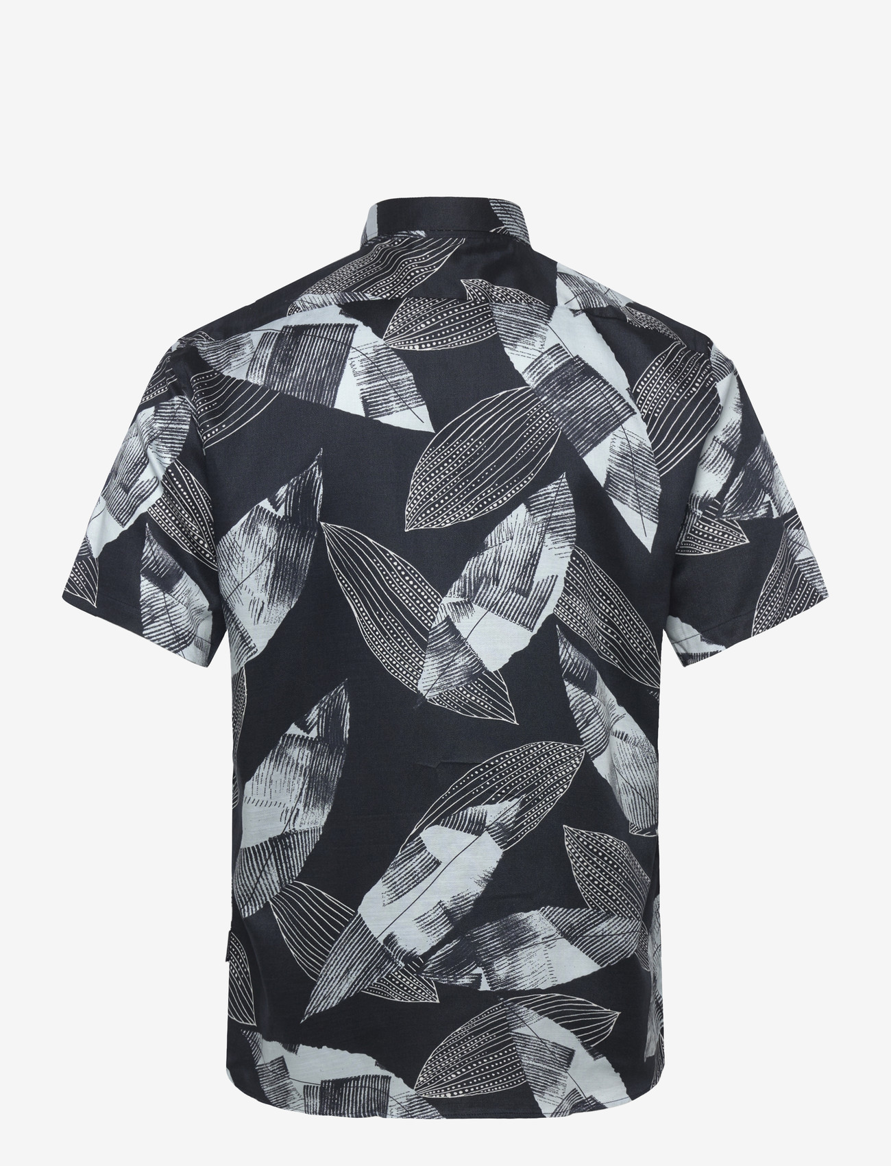 Lindbergh - Cotton / Lyocell blend AOP shirt S/ - mønstrede skjorter - ice blue - 2