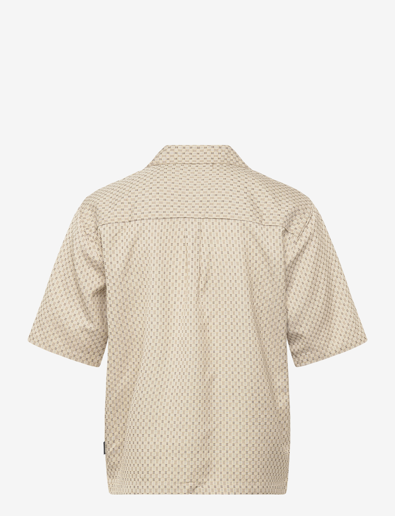 Lindbergh - Structure resort shirt S/S - kortærmede skjorter - dk sand - 2