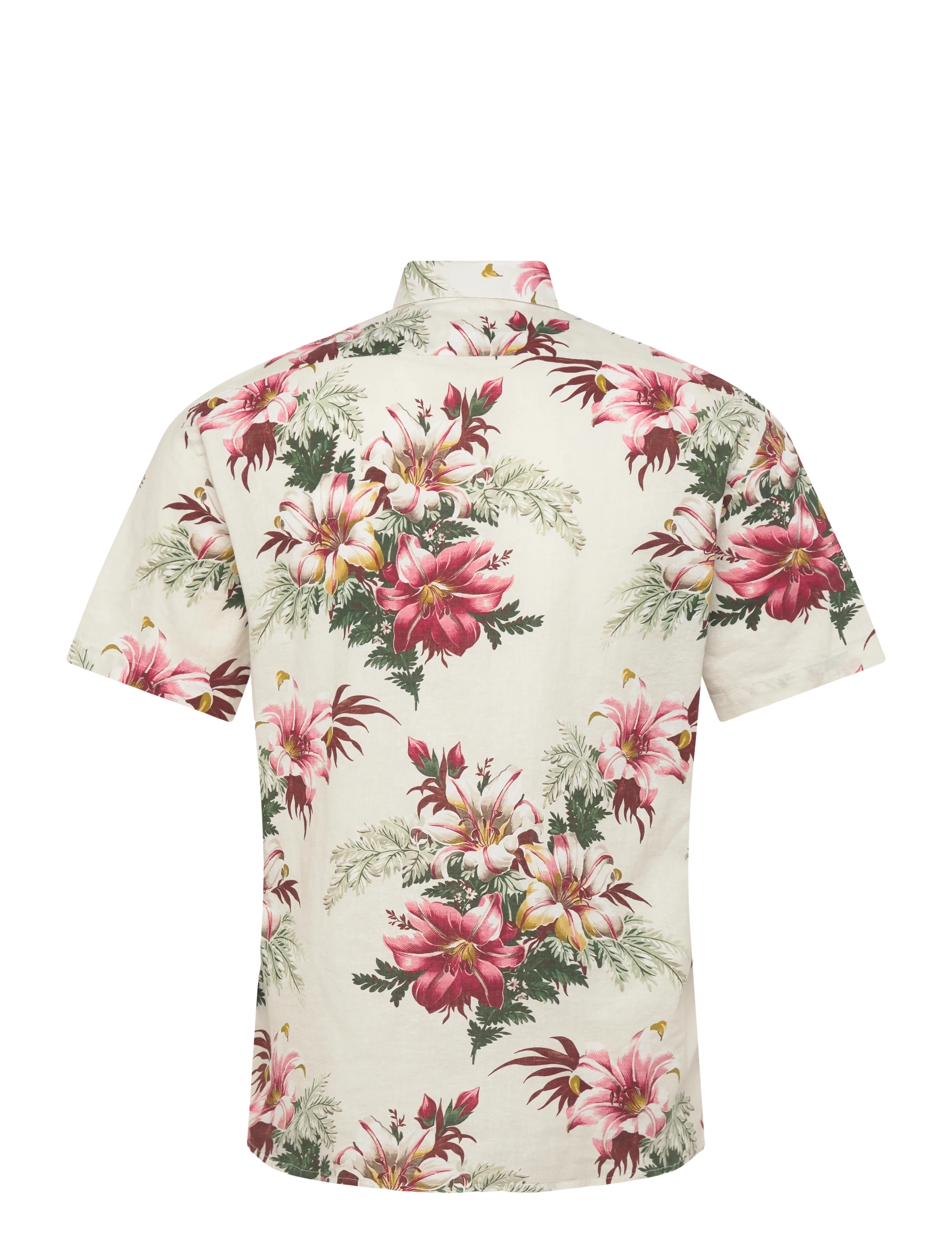 Lindbergh - Linen blend shirt S/S - hemden mit muster - smoke white - 2