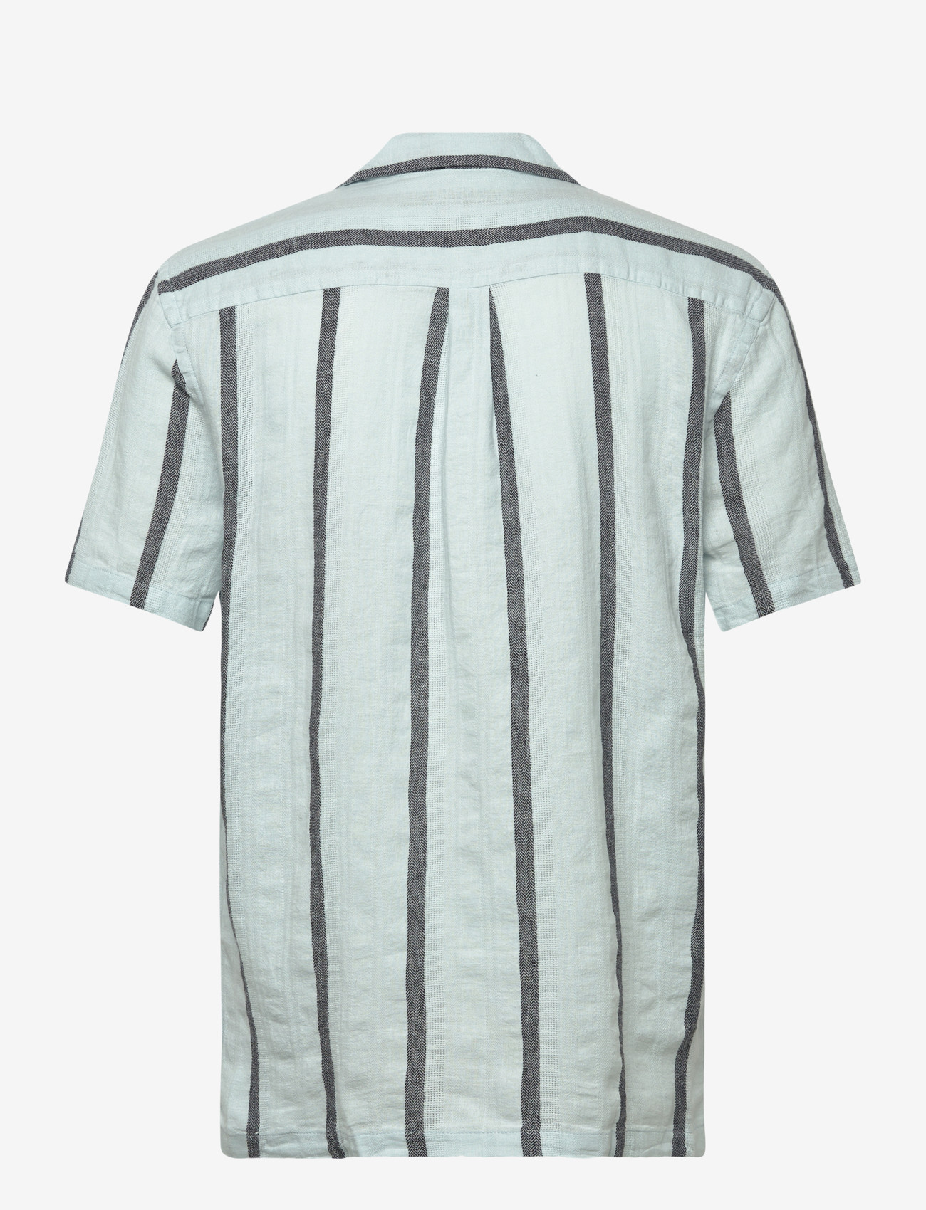 Lindbergh - Structure stripe shirt S/S - triibulised särgid - ice blue - 2
