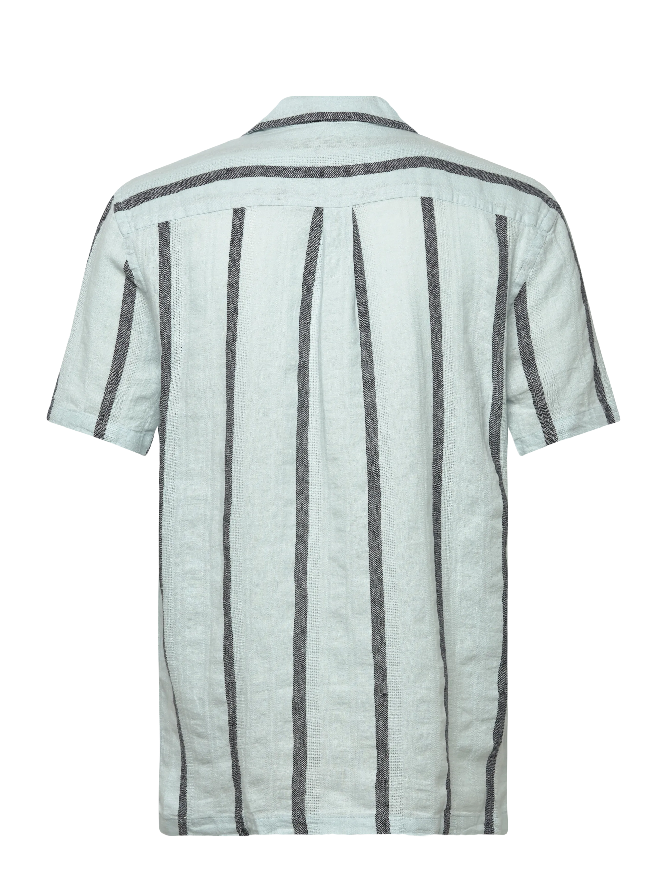 Lindbergh - Structure stripe shirt S/S - randiga skjortor - ice blue - 2
