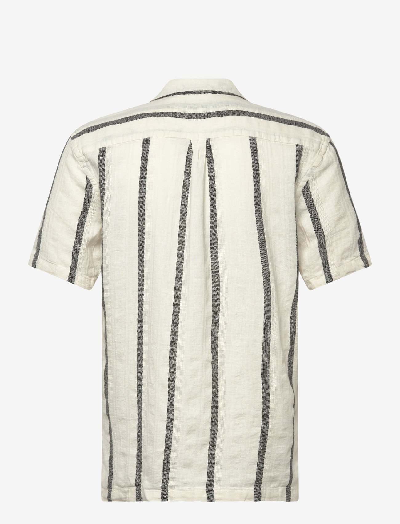 Lindbergh - Structure stripe shirt S/S - triibulised särgid - off white - 2