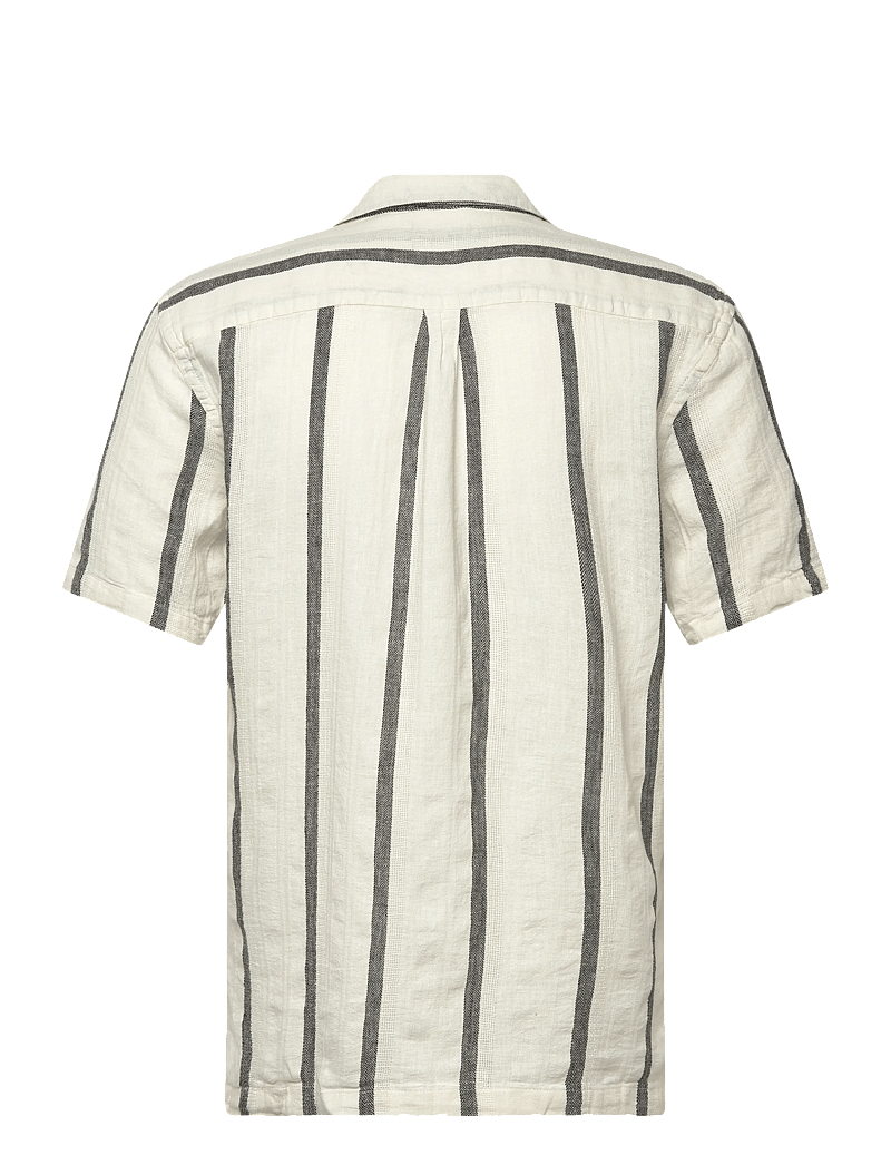 Lindbergh - Structure stripe shirt S/S - gestreifte hemden - off white - 2