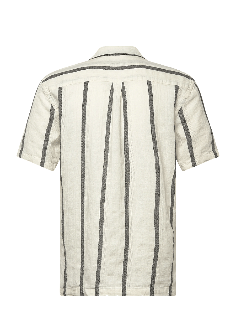 Lindbergh - Structure stripe shirt S/S - gestreifte hemden - off white - 2