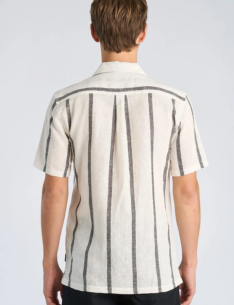 Lindbergh - Structure stripe shirt S/S - gestreifte hemden - off white - 4