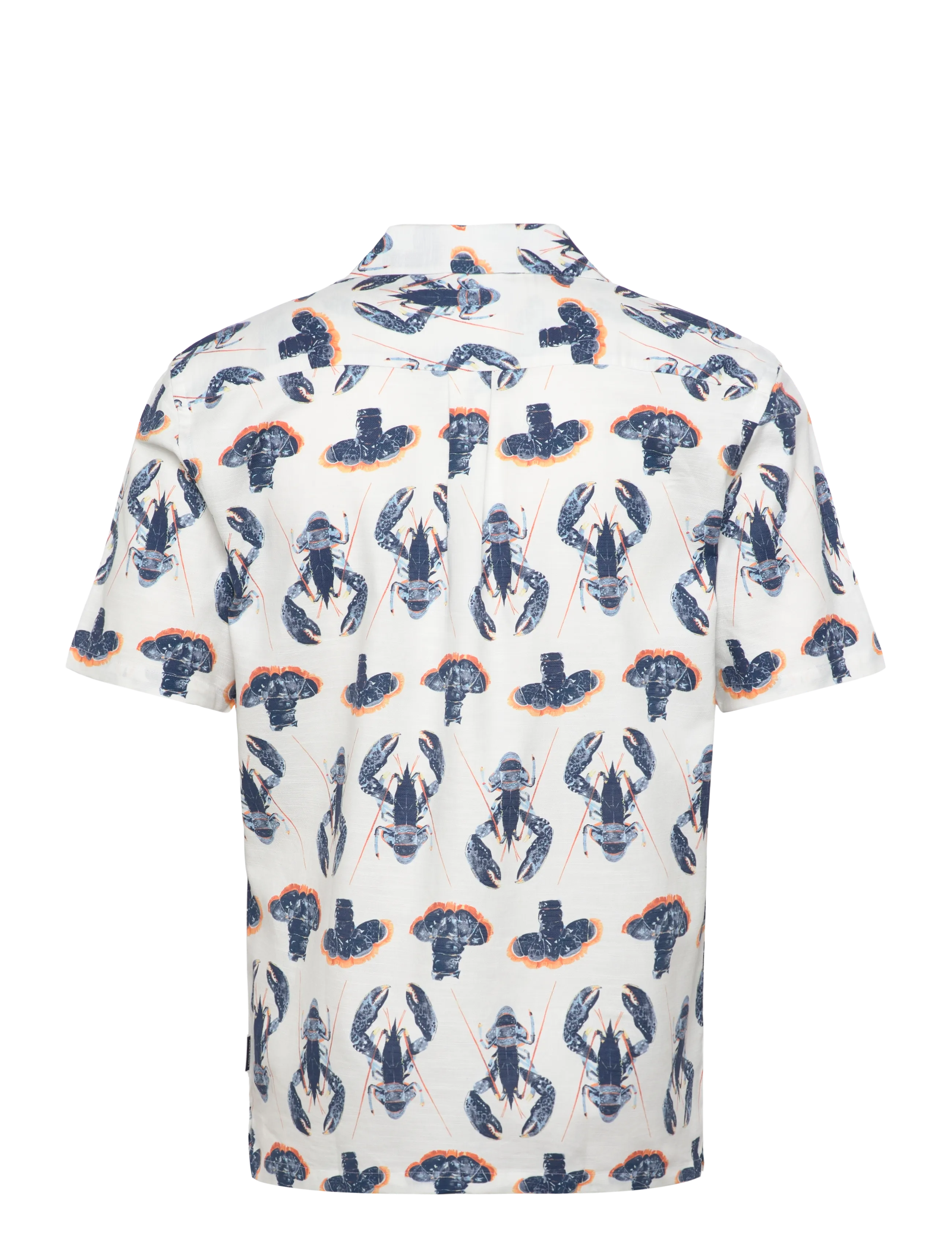 Lindbergh - Cotton/viscose slub AOP resort shir - chemises à motifs - off white - 2