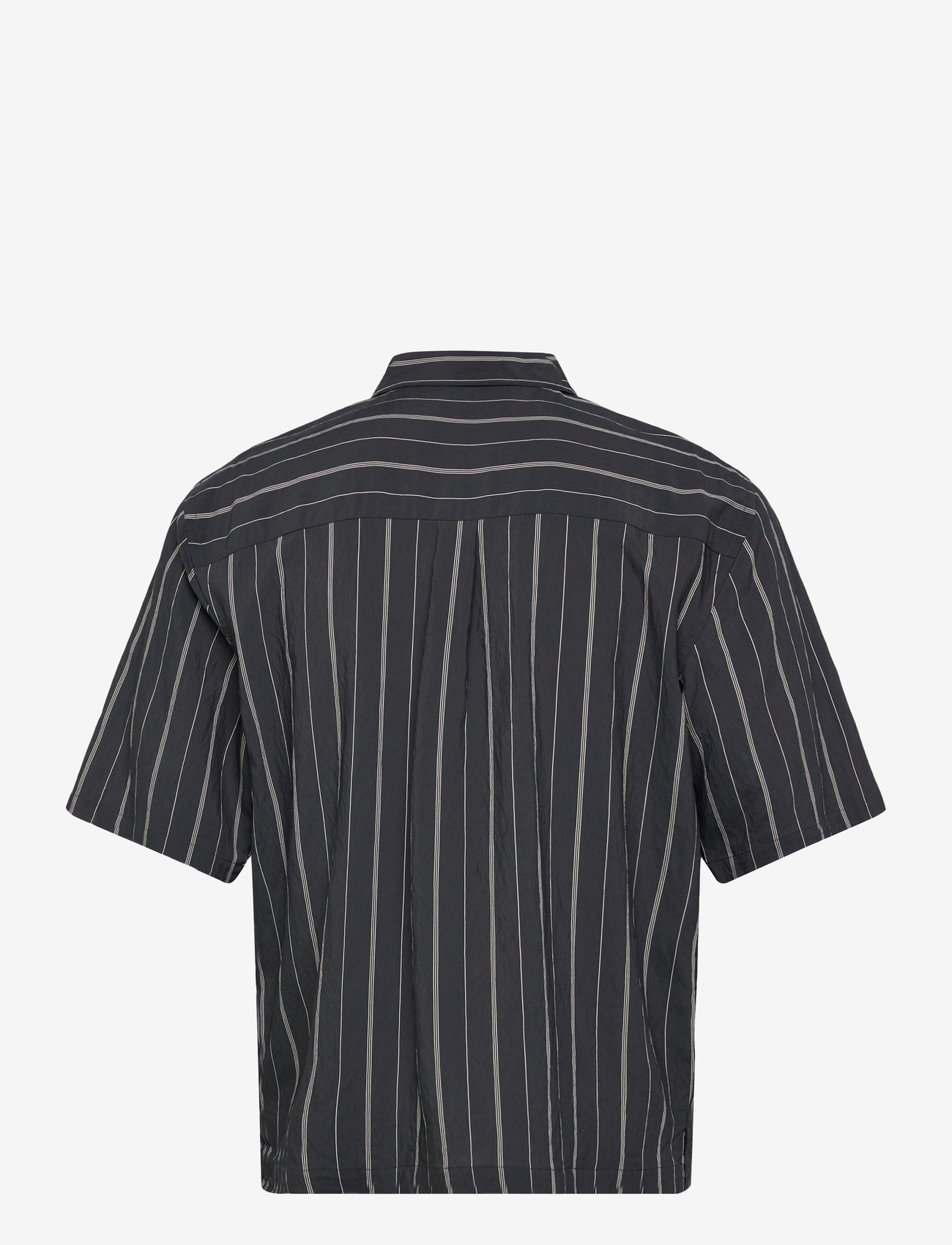 Lindbergh - Viscose resort shirt S/S - stribede skjorter - dk navy - 1