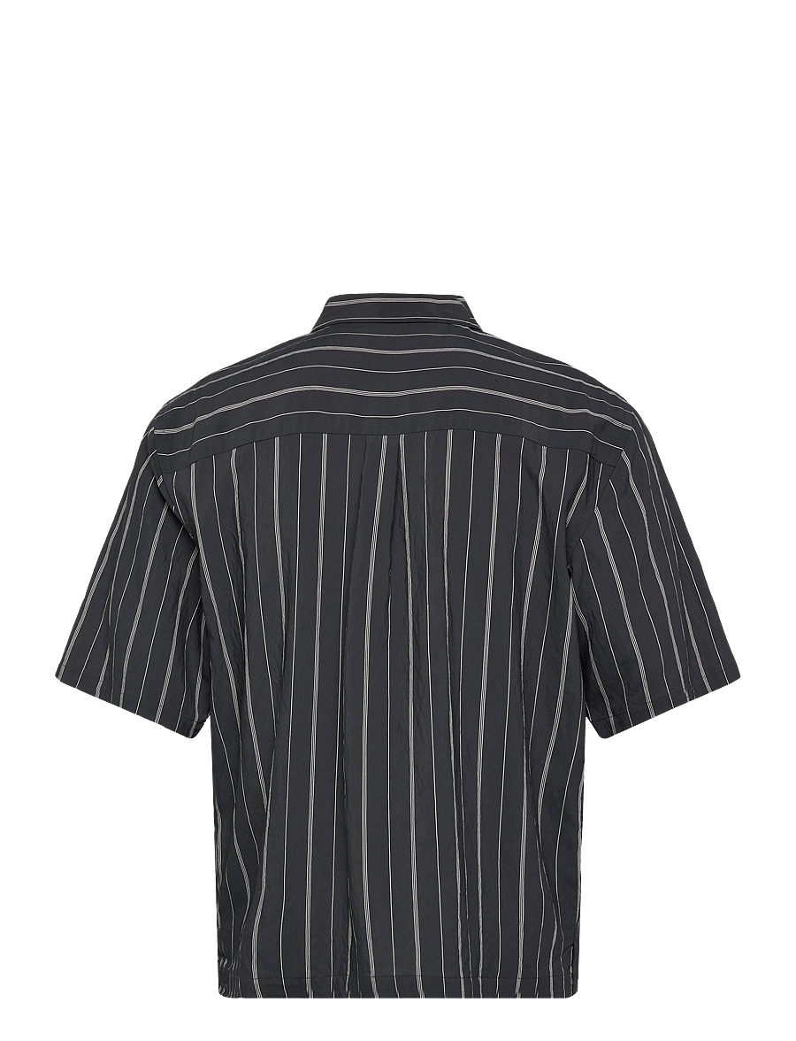 Lindbergh - Viscose resort shirt S/S - gestreifte hemden - dk navy - 1