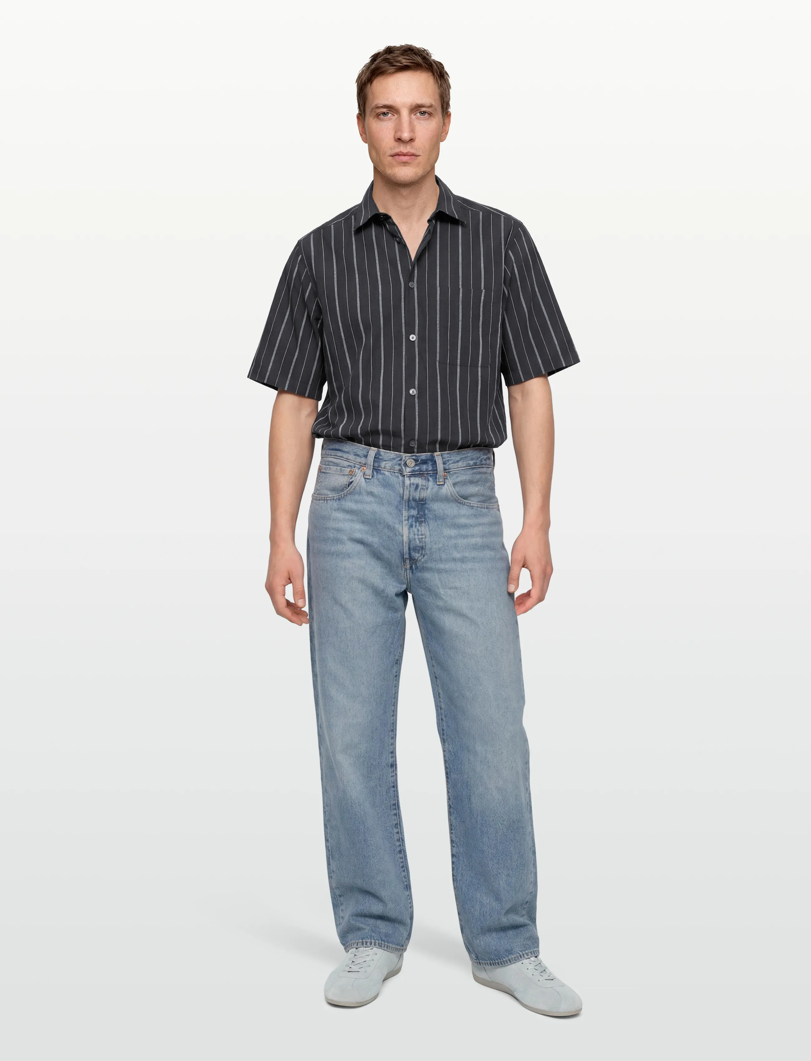 Lindbergh Viscose resort shirt S/S - Särgid - DK NAVY / navy