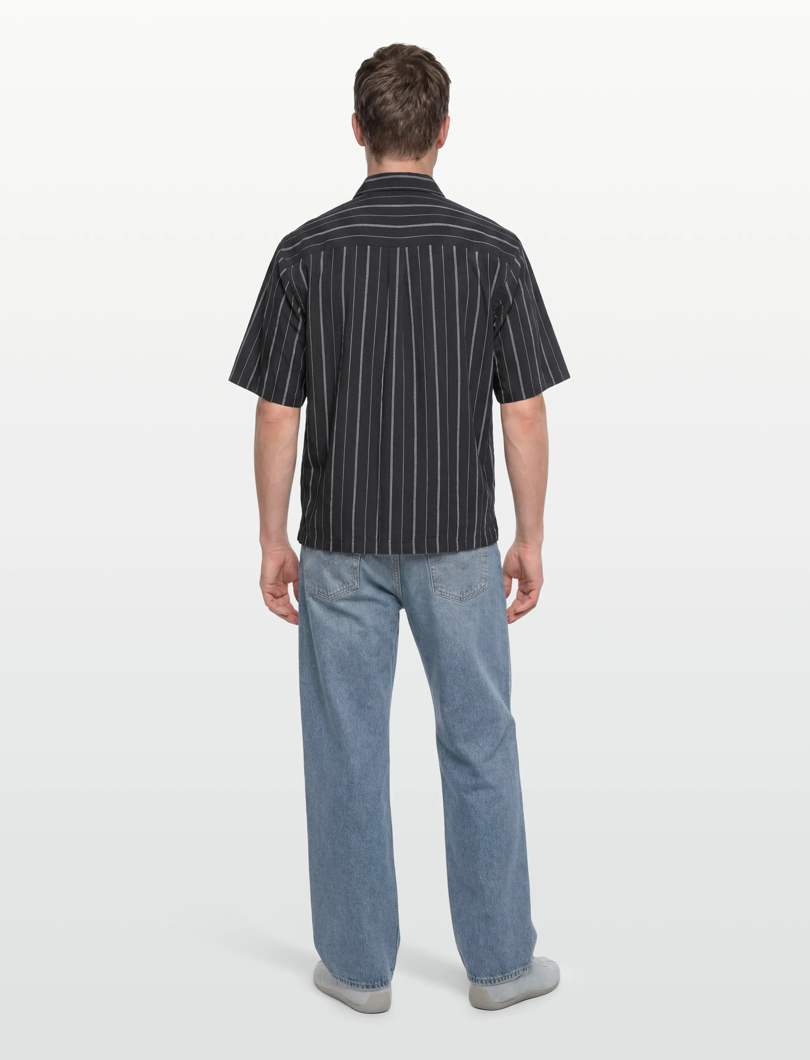Lindbergh - Viscose resort shirt S/S - triibulised särgid - dk navy - 4
