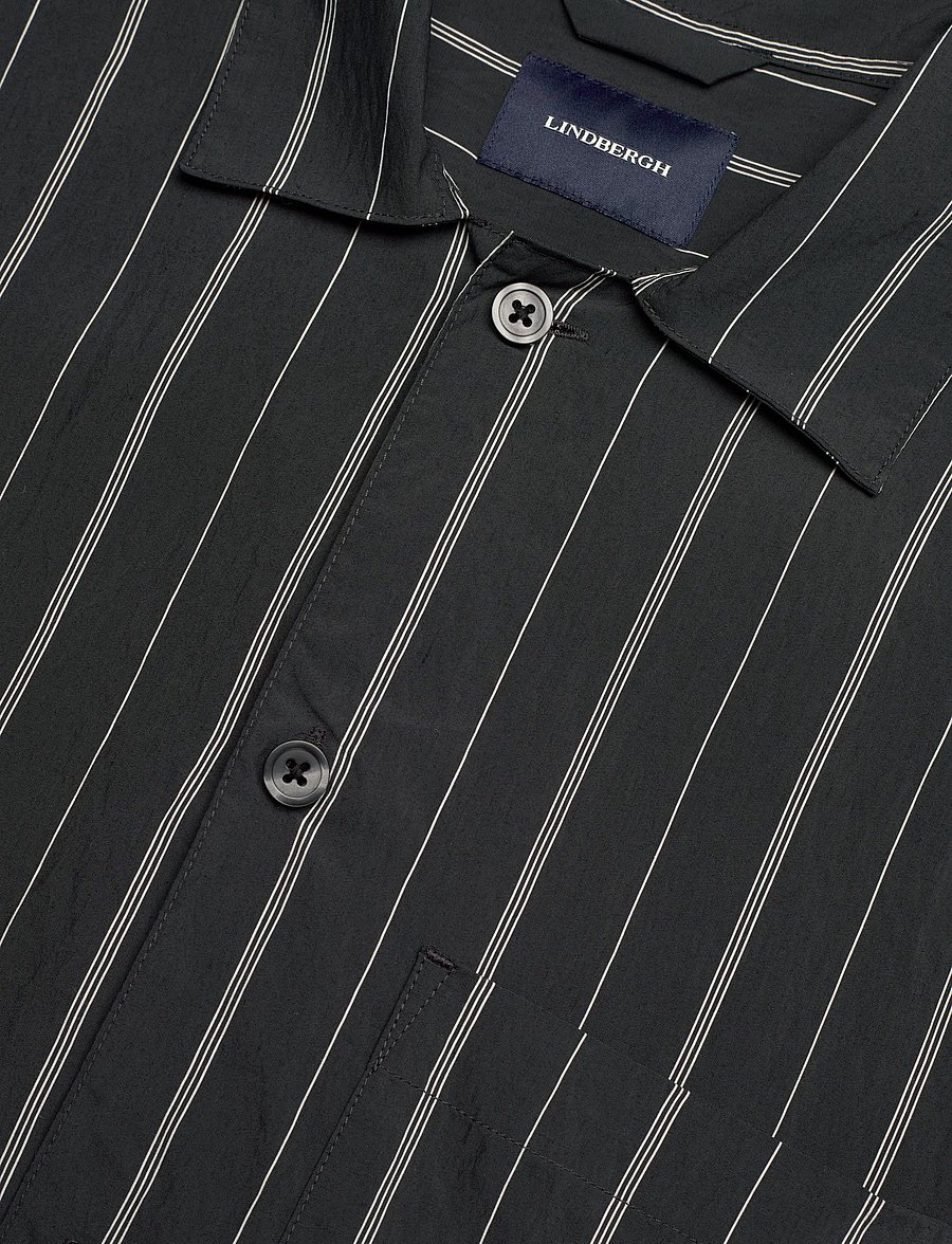 Lindbergh - Viscose resort shirt S/S - gestreifte hemden - dk navy - 3
