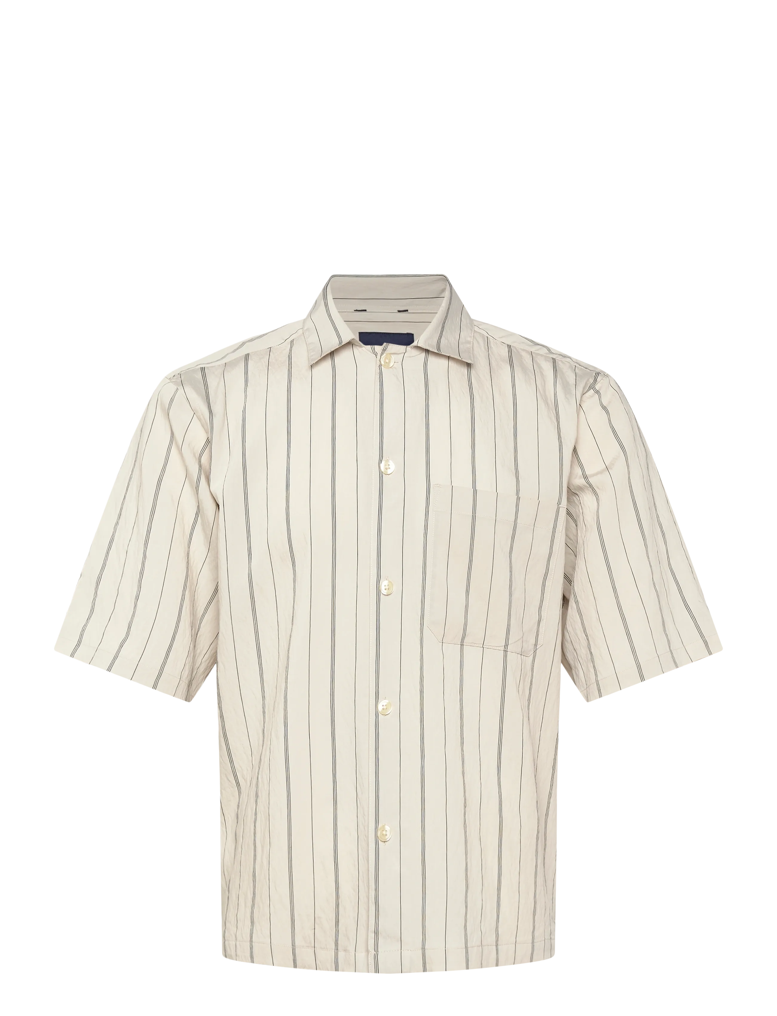 LINDBERGH Viscose Resort Shirt S/S Cream - XXL - Herren