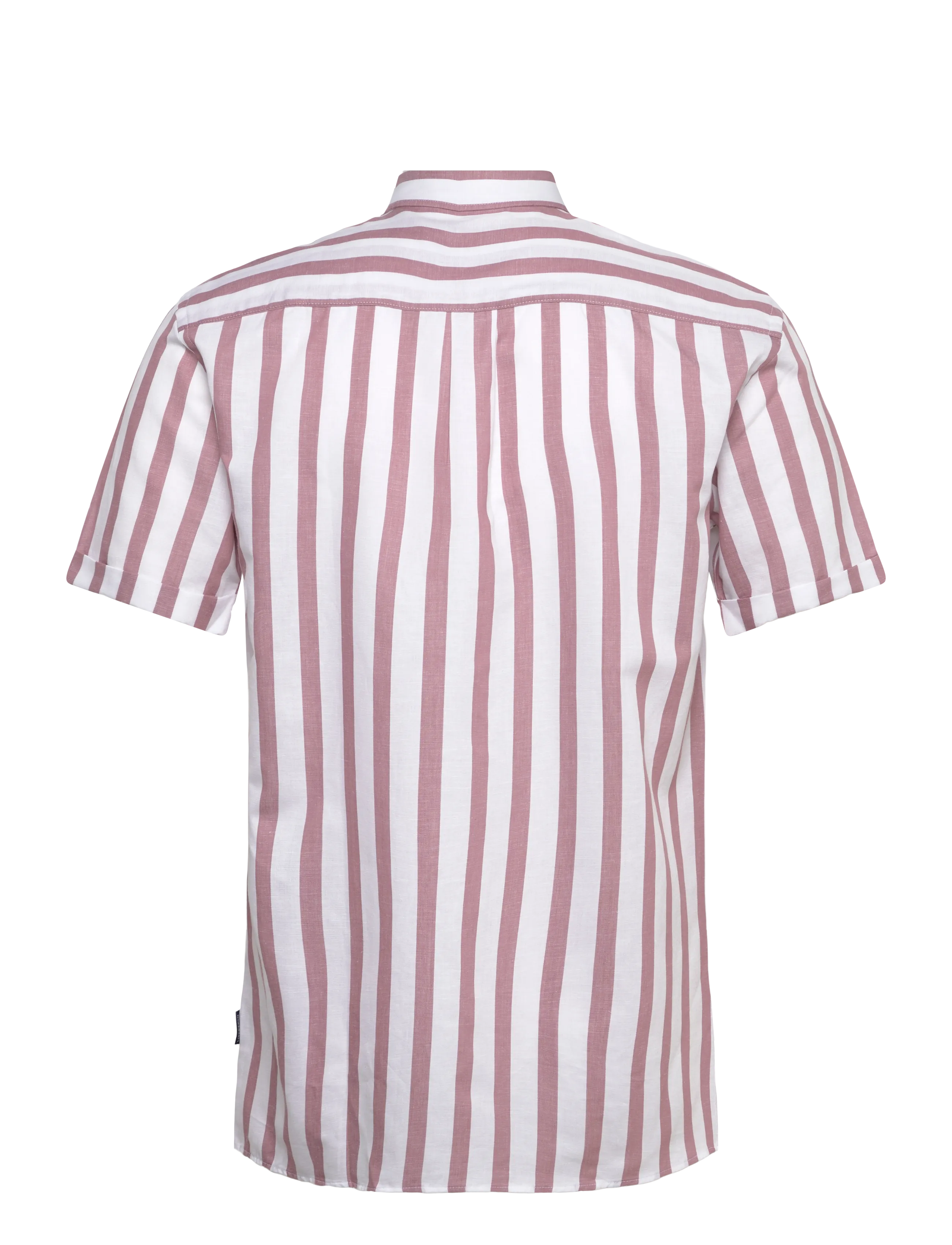 Lindbergh - Striped cotton/linen shirt S/SStriped cotton/linen shirt S/S - stribede skjorter - dusty rose - 1