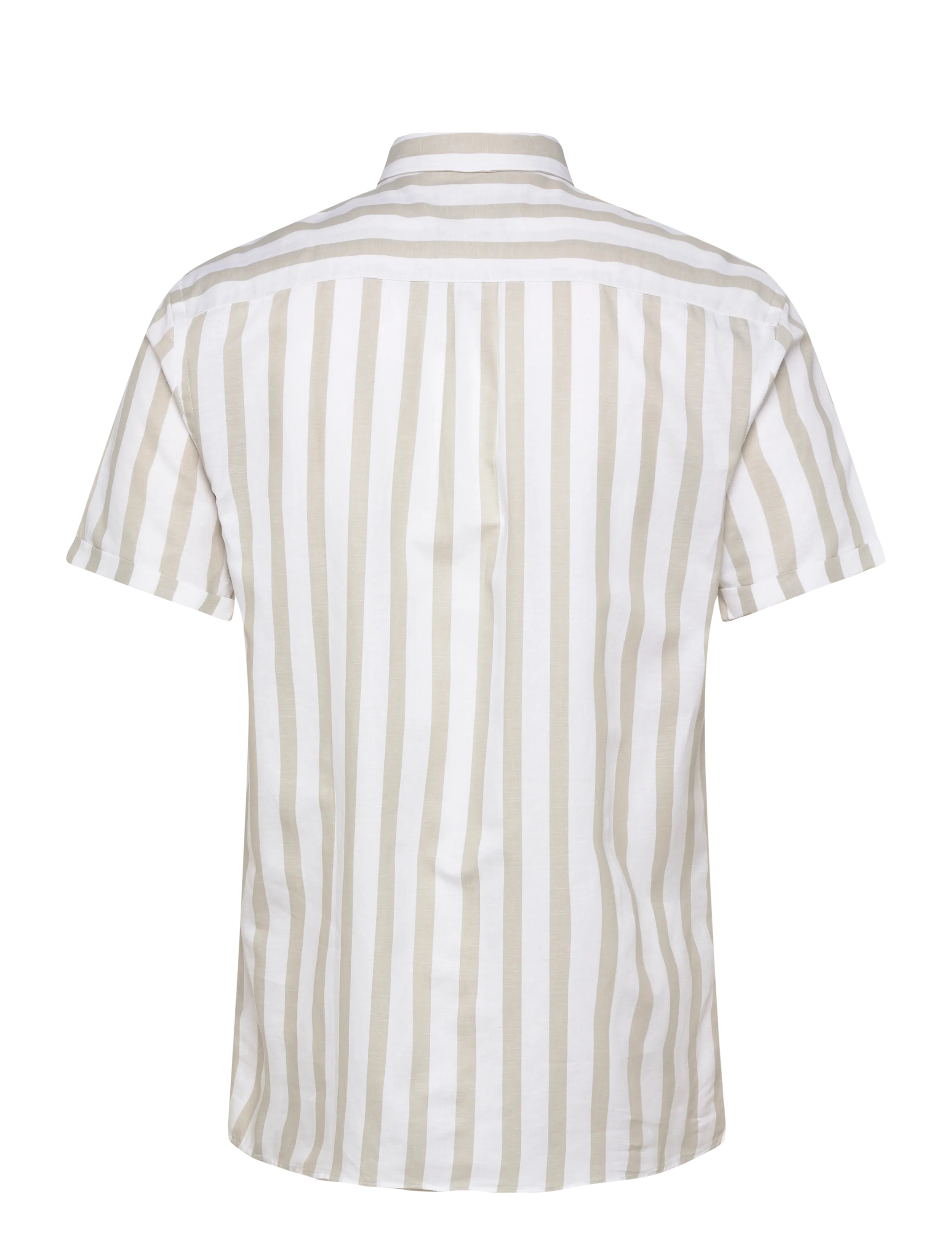 Lindbergh - Striped cotton/linen shirt S/SStriped cotton/linen shirt S/S - triibulised särgid - stone - 1