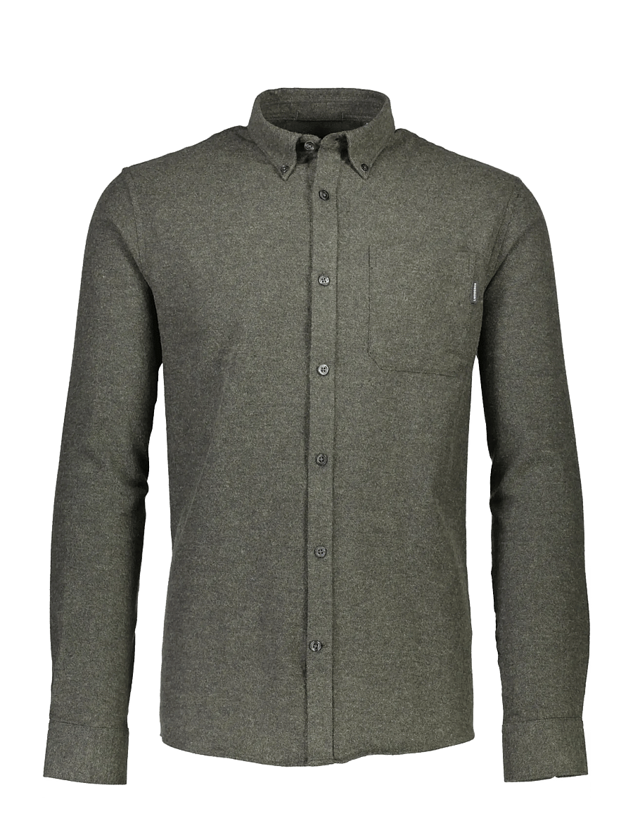 Lindbergh - Brushed twill shirt L/S - flanellsärgid - army - 1
