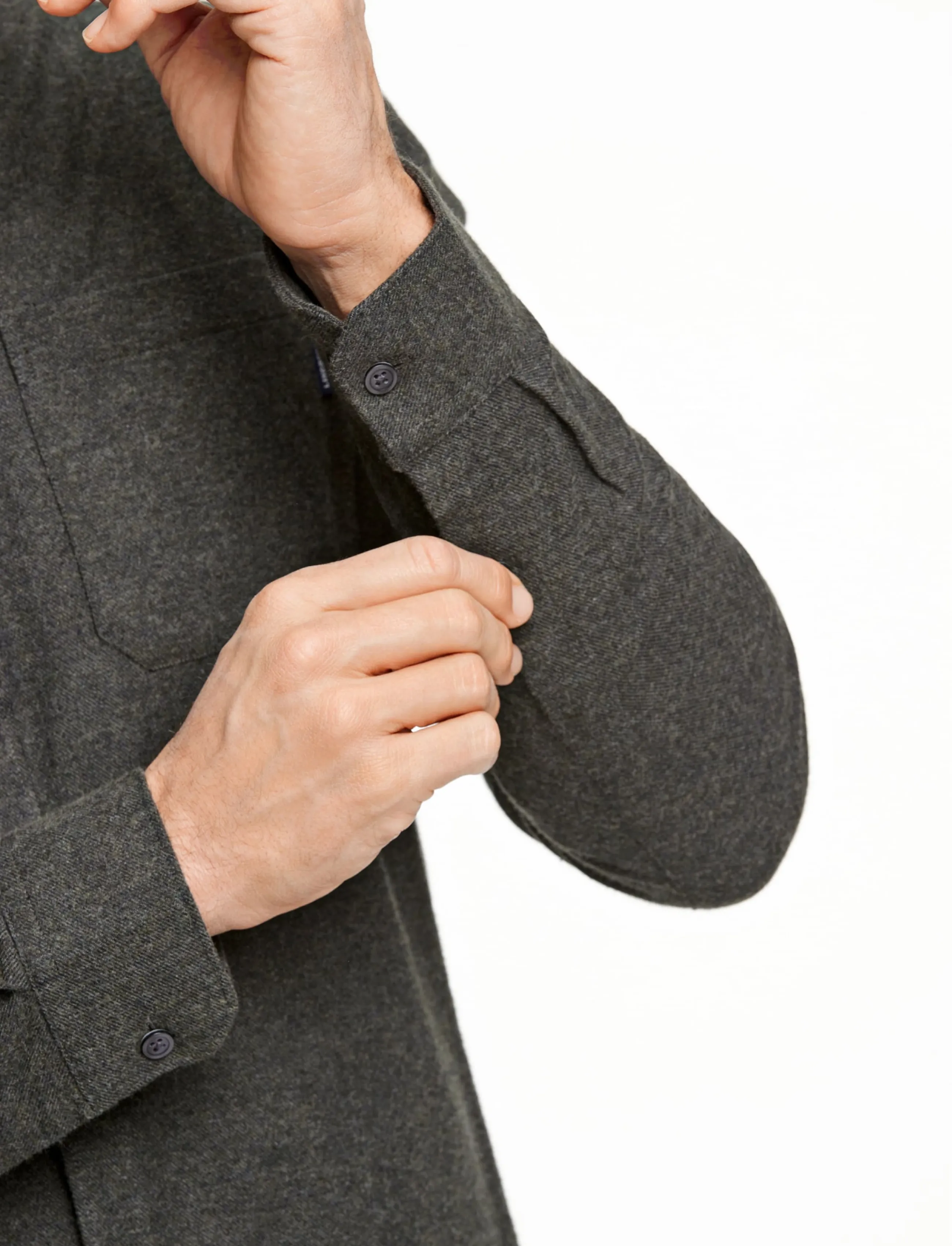 Lindbergh Brushed Twill Shirt L/S casual skjortor herr – bild 6
