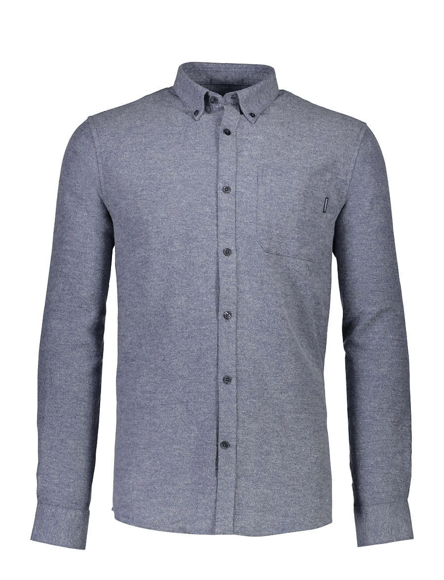 Lindbergh - Brushed twill shirt L/S - flanellsärgid - blue - 1