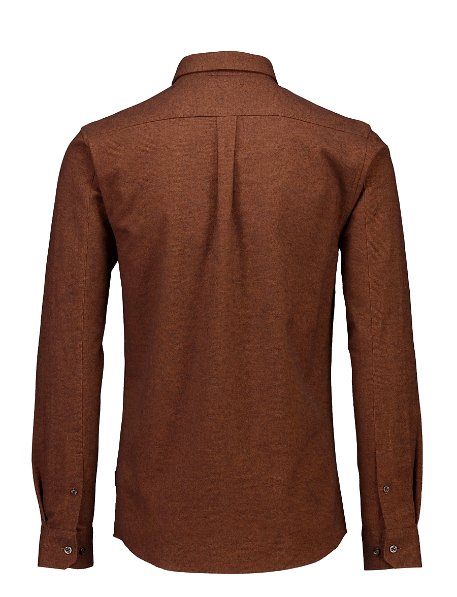 Lindbergh - Brushed twill shirt L/S - flanellsärgid - dk brown - 2