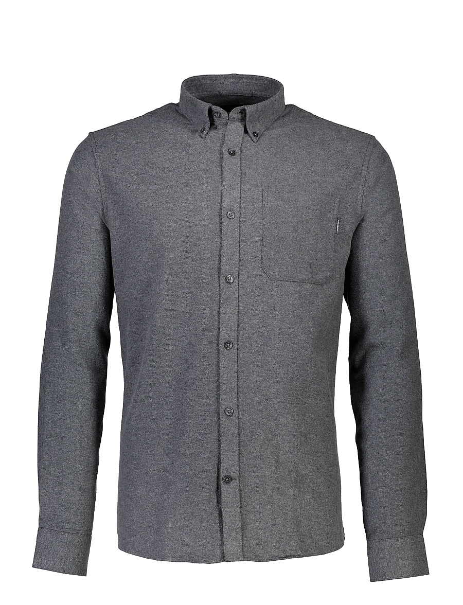 Lindbergh - Brushed twill shirt L/S - flanellsärgid - dk grey - 1