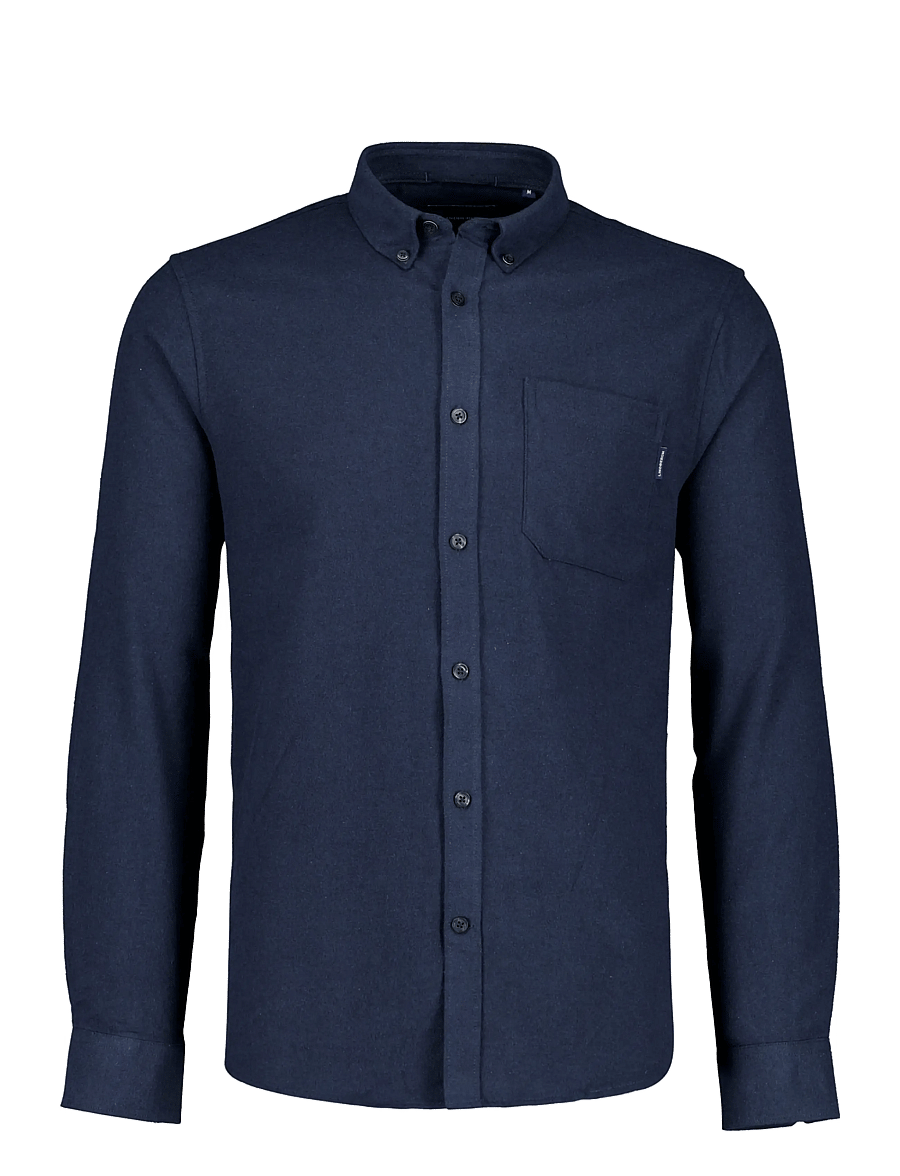 Lindbergh - Brushed twill shirt L/S - flanellsärgid - navy - 0