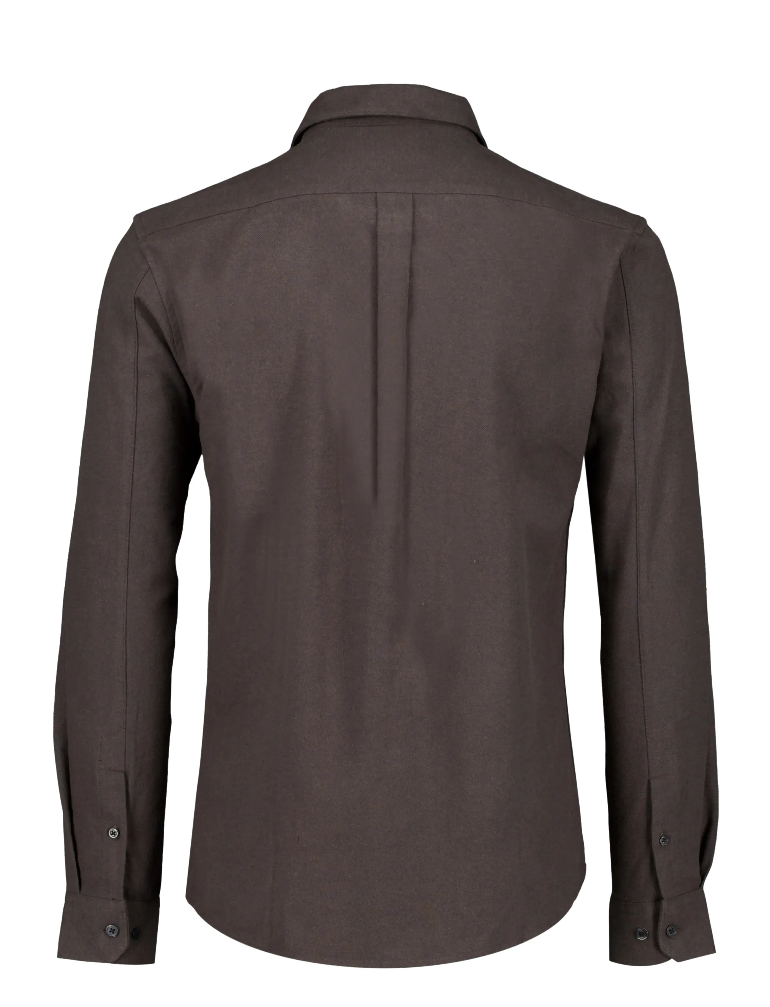 Lindbergh - Brushed cotton shirt L/S - flannel shirts - black olive - 1