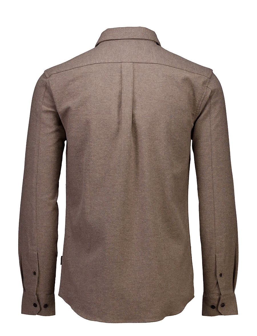 Lindbergh - Brushed cotton shirt L/S - flanellsärgid - mid brown - 2