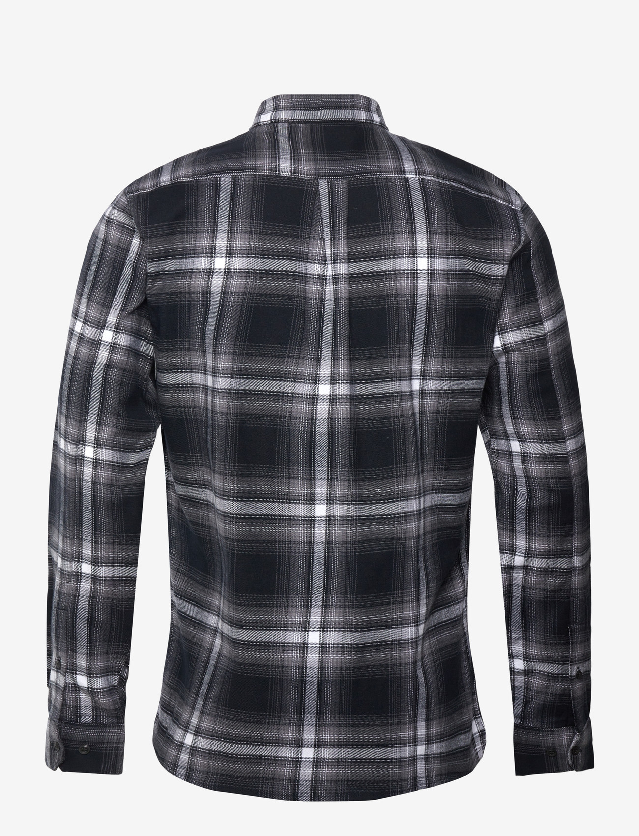 Lindbergh - Brushed checked shirt L/S - casual skjorter - black - 2