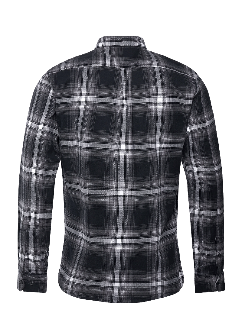 Lindbergh - Brushed checked shirt L/S - flannel-skjorter - black - 2