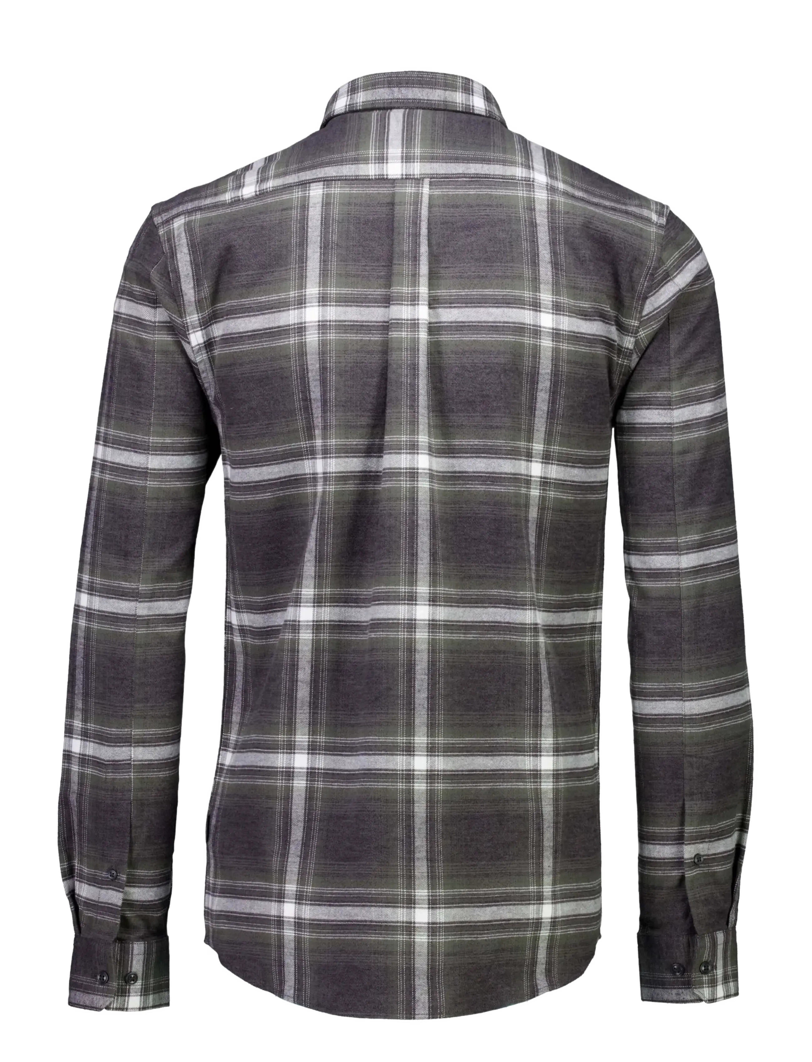 Lindbergh - Brushed checked shirt L/S - flannel-skjorter - dk army - 2