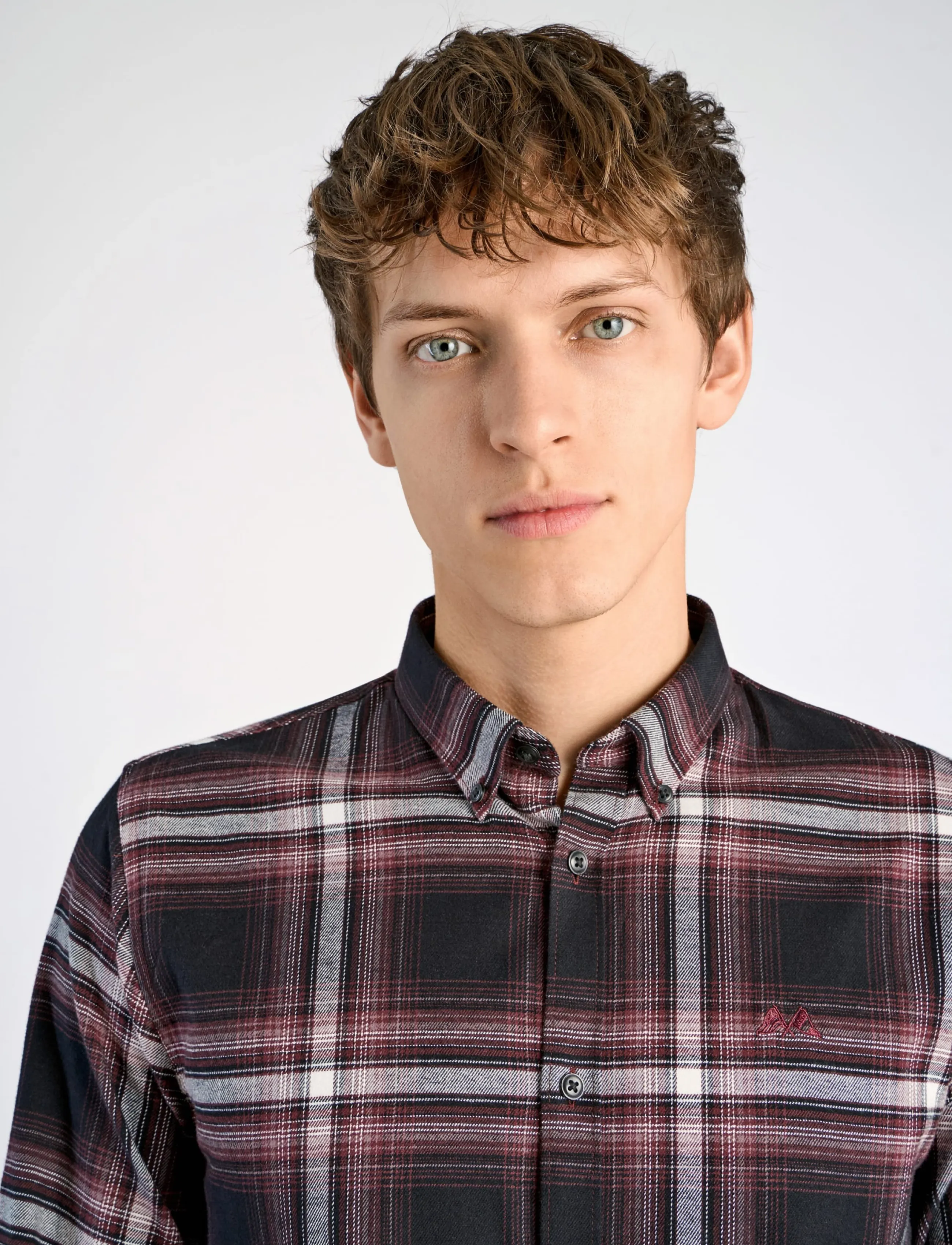 Lindbergh Brushed Checked Shirt L/S casual skjortor herr – bild 7