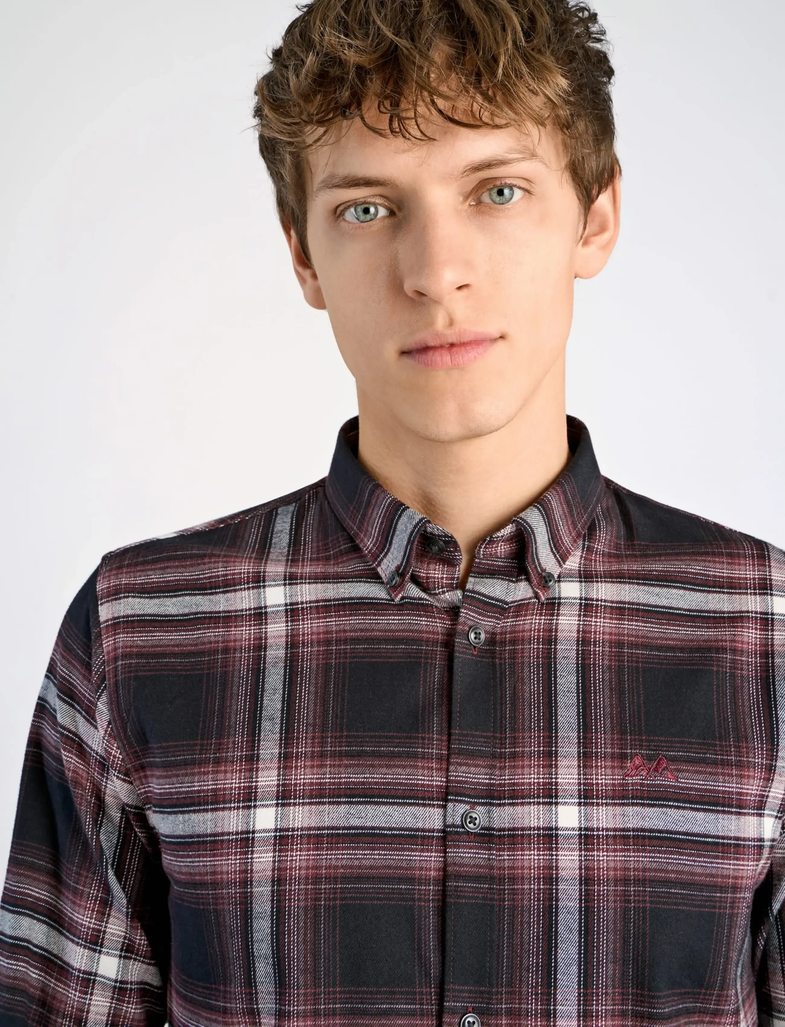 Lindbergh Brushed Checked Shirt L/S casual skjortor herr – bild 8