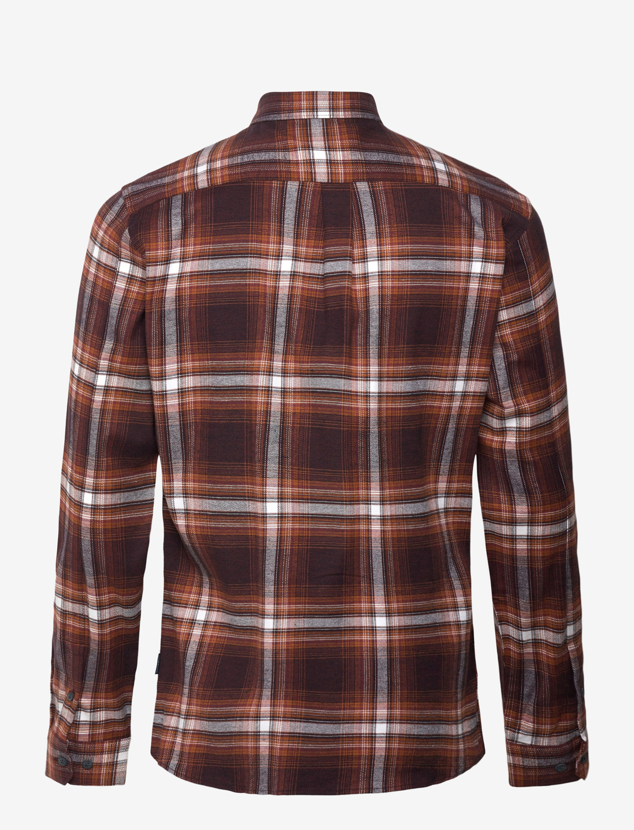 Lindbergh - Brushed checked shirt L/S - flanellskjortor - dk burgundy - 2