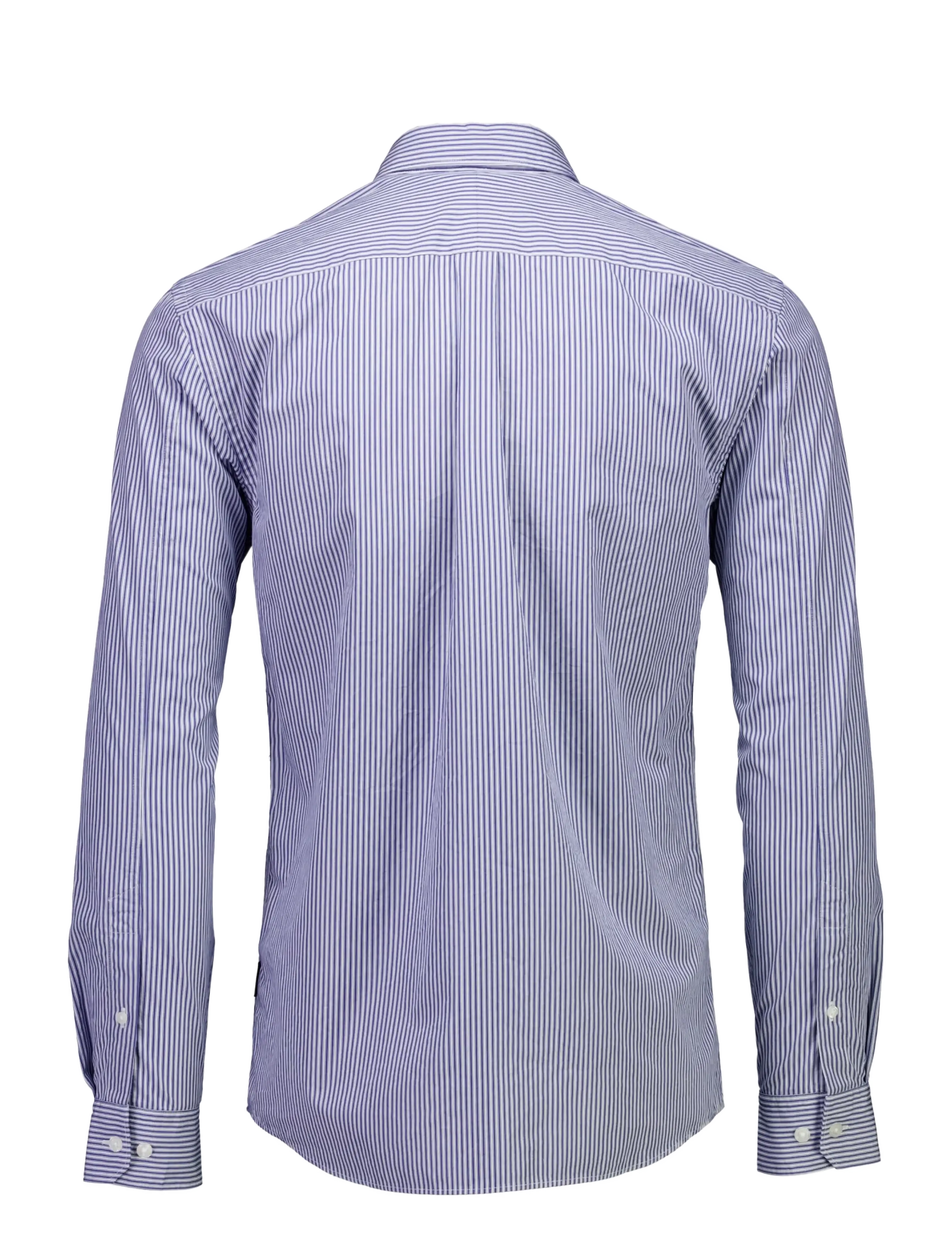 Lindbergh - Soft touch stripe shirt L/S - blue - 1