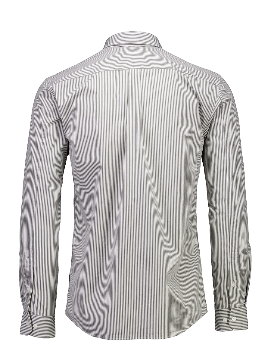Lindbergh - Soft touch stripe shirt L/S - gestreifte hemden - lt army - 1