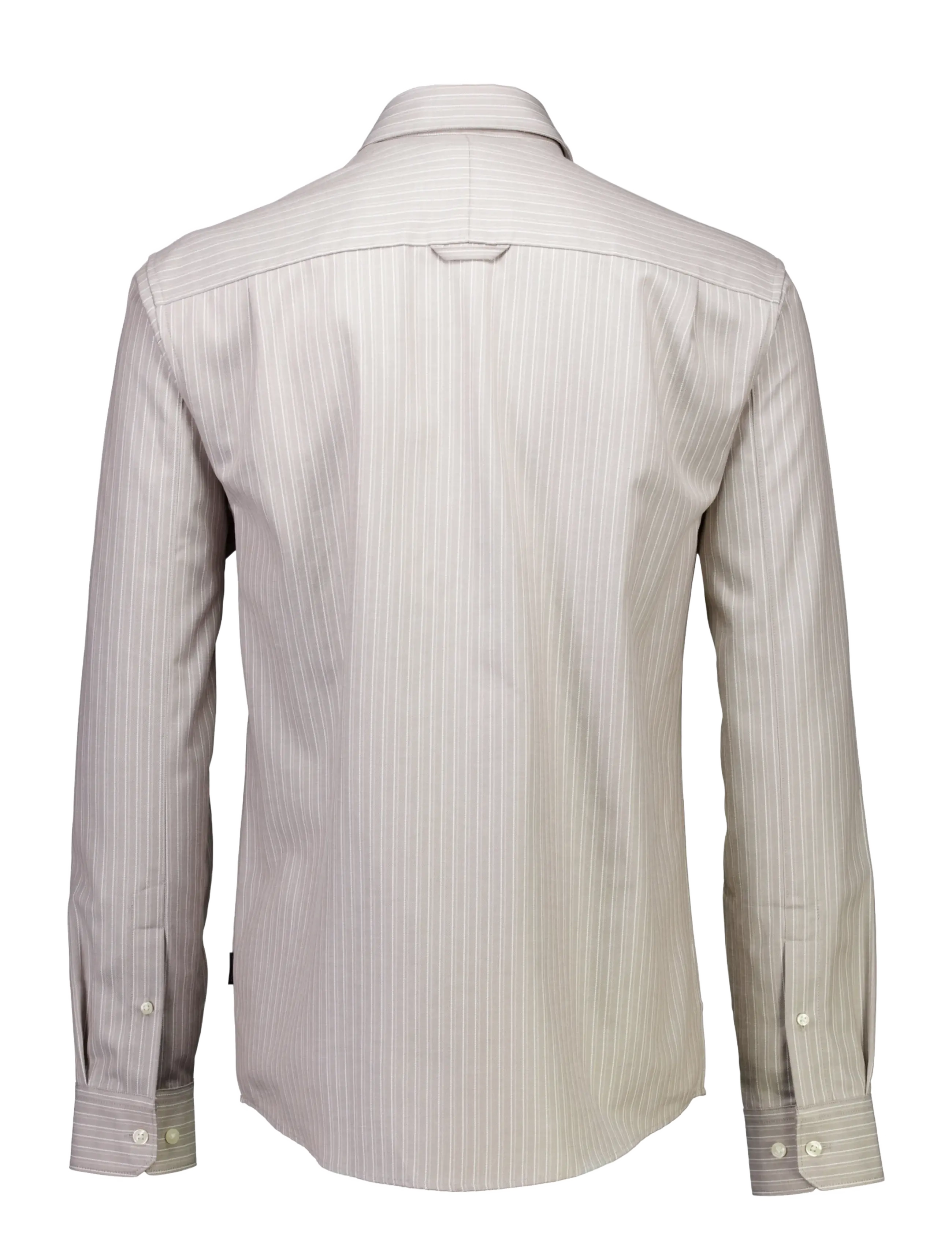 Lindbergh - Stripe shirt L/S - lt khaki - 1
