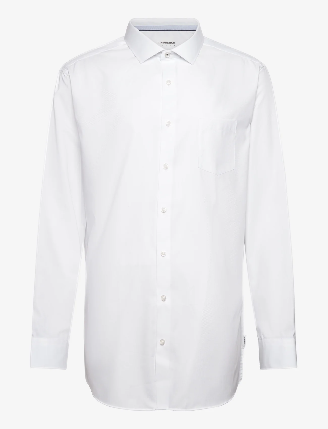 Lindbergh - Clean cool shirt L/S - basic shirts - white - 0