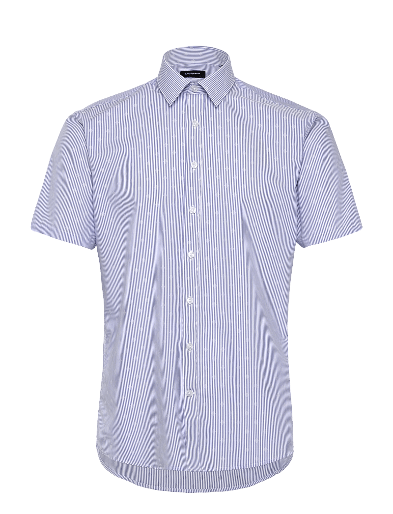 Lindbergh - Shirt S/S - kortärmade skjortor - lt blue 08 - 0