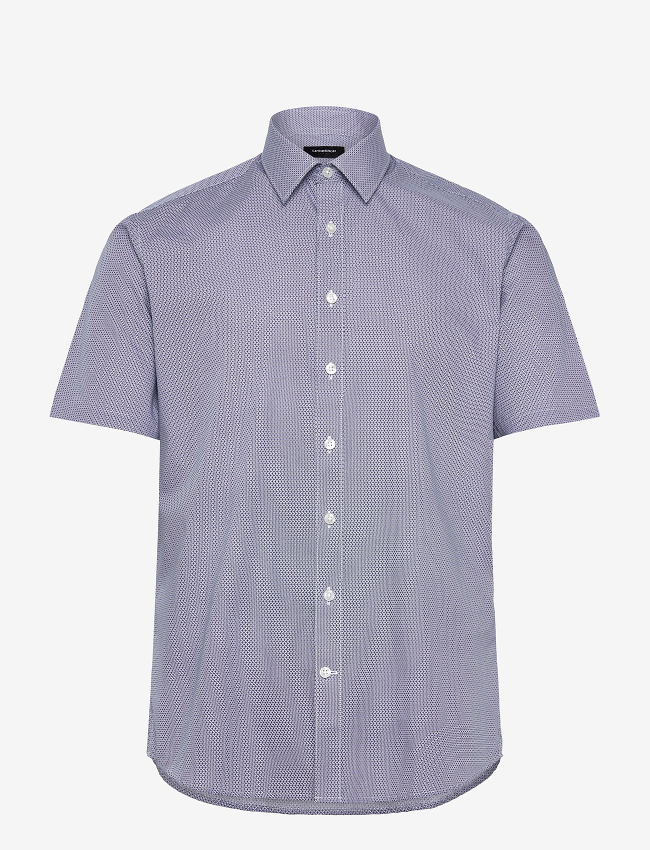 Lindbergh - Shirt S/S - kurzarmhemden - mid blue - 0