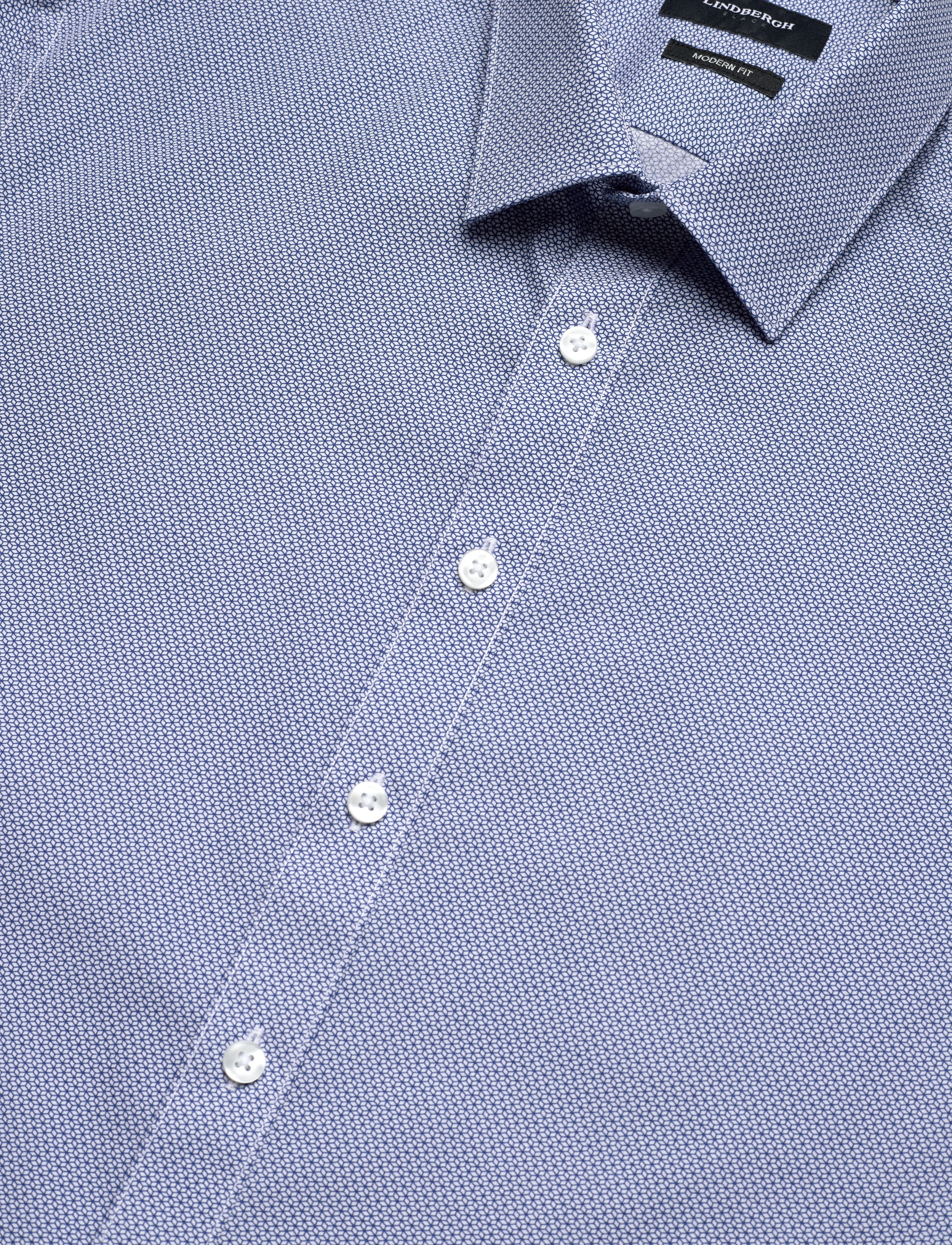Lindbergh - Shirt S/S - kurzarmhemden - mid blue - 3
