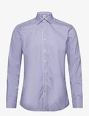Lindbergh - 1927: Striped shirt WF L/S - business skjorter - blue - 0