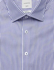 Lindbergh - 1927: Striped shirt WF L/S - business skjorter - blue - 4